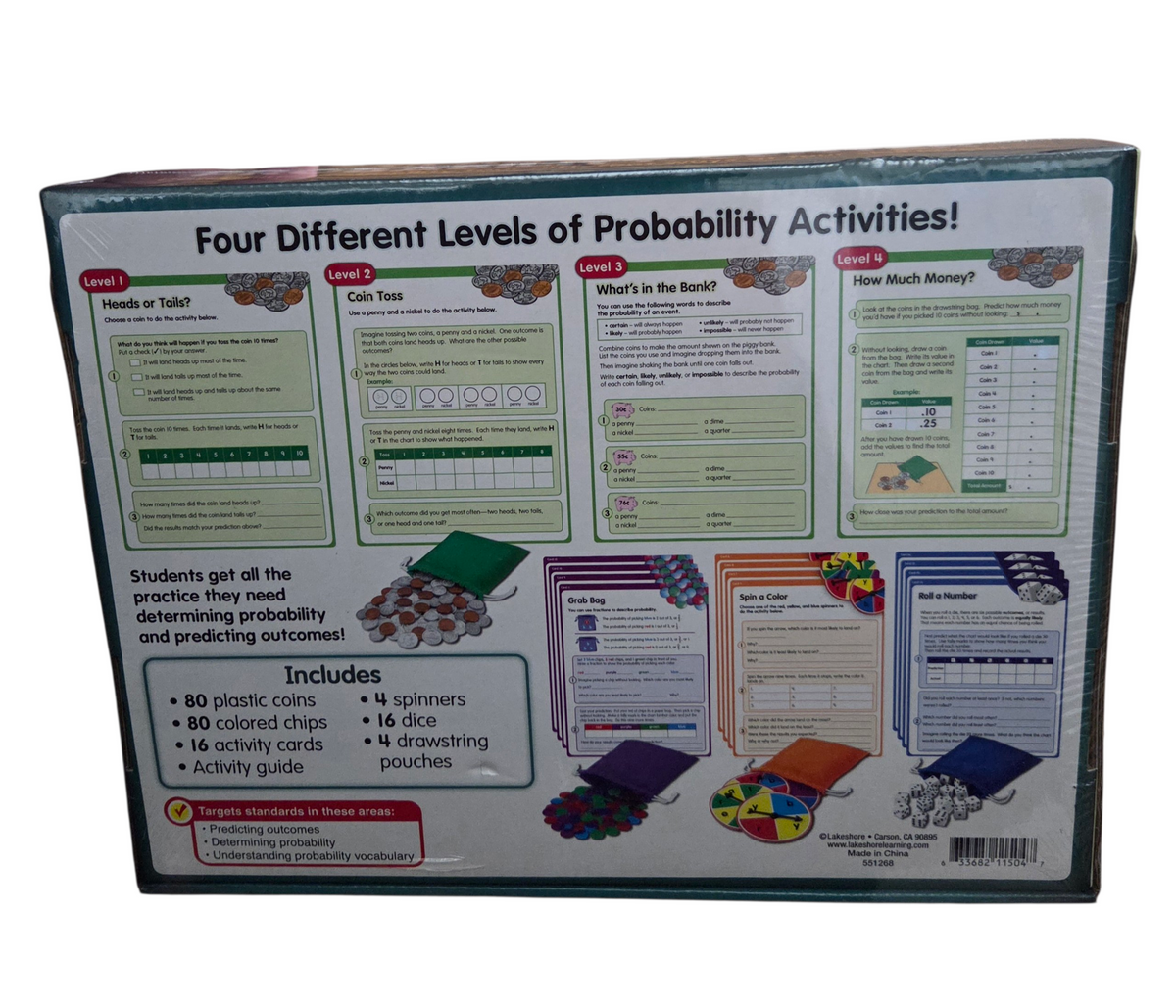 Lakeshore Classroom Probability Center Kit 8+ Years Math Teacher Teaching Aide image 2