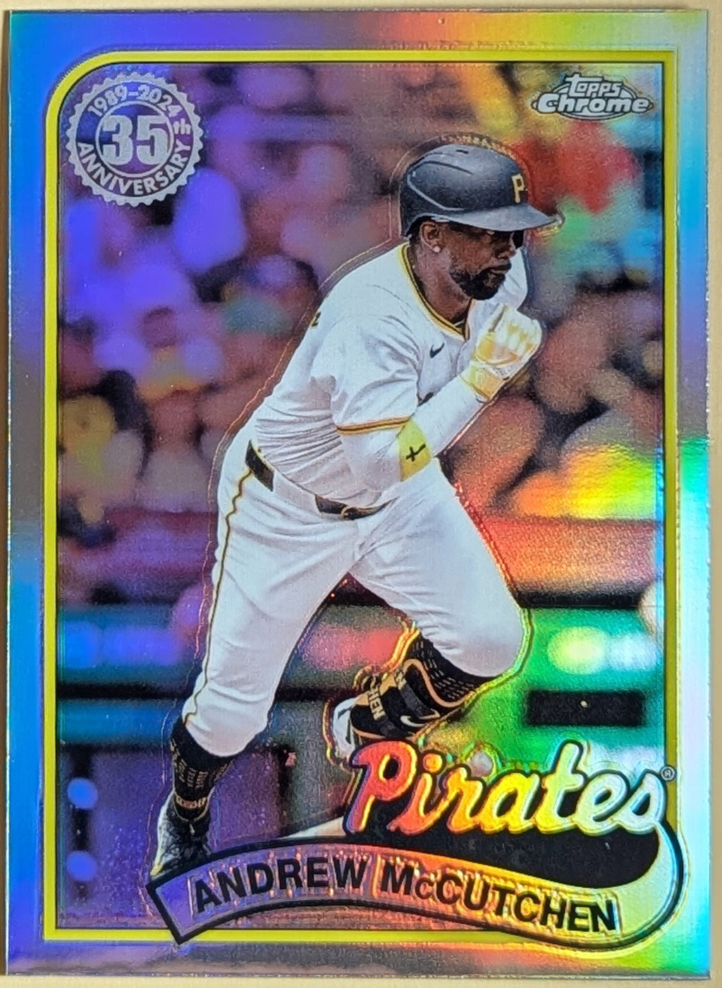 2024 Topps Chrome Update Andrew McCutchen Pirates 1989 Refractor #89CU-19