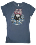 Lynyrd Skynyrd Band 1987 Tribute Tour Sweet Home Alabama Skull T-Shirt Womens M