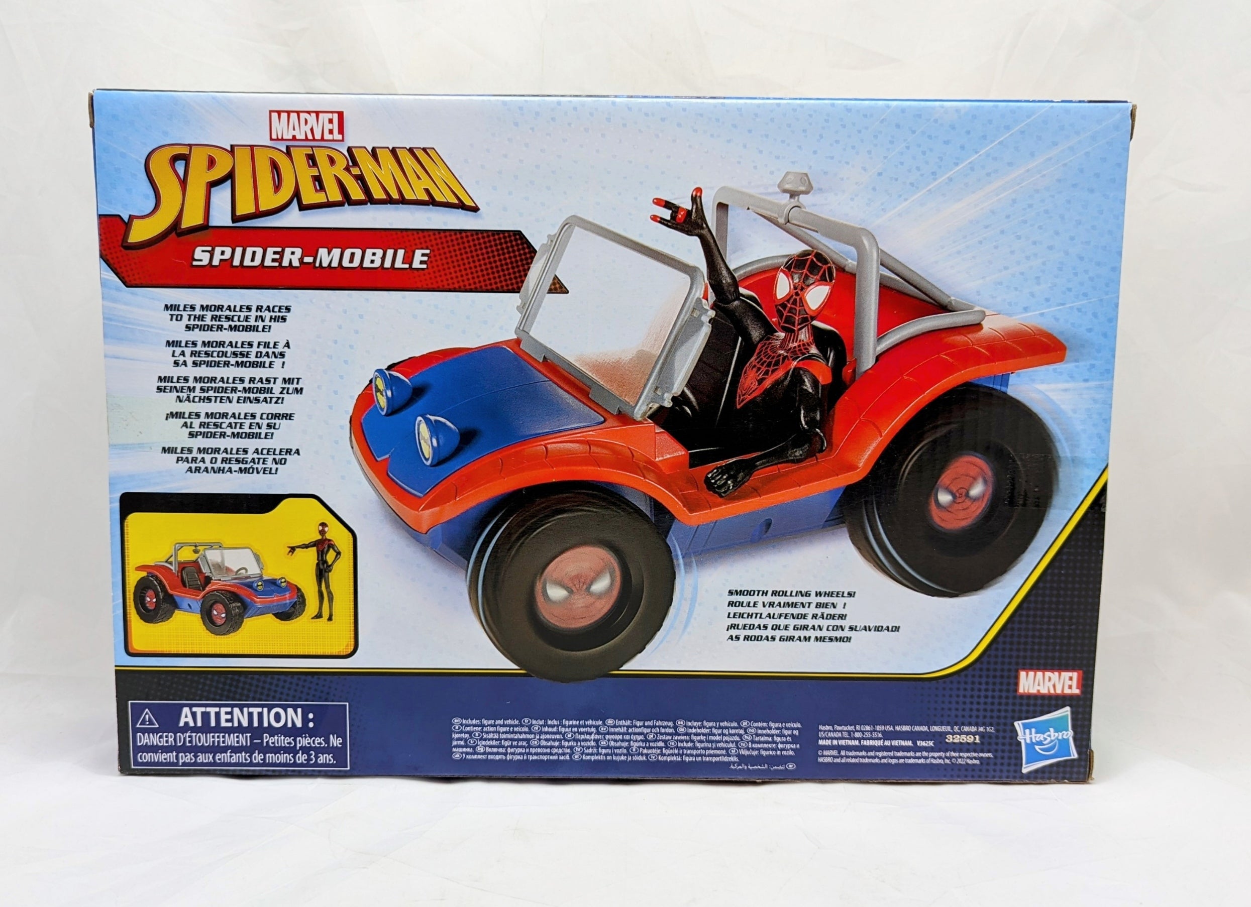 2022 Hasbro Marvel Spider-Man Spider-Mobile Miles Morales Figure & Vehicle image 2