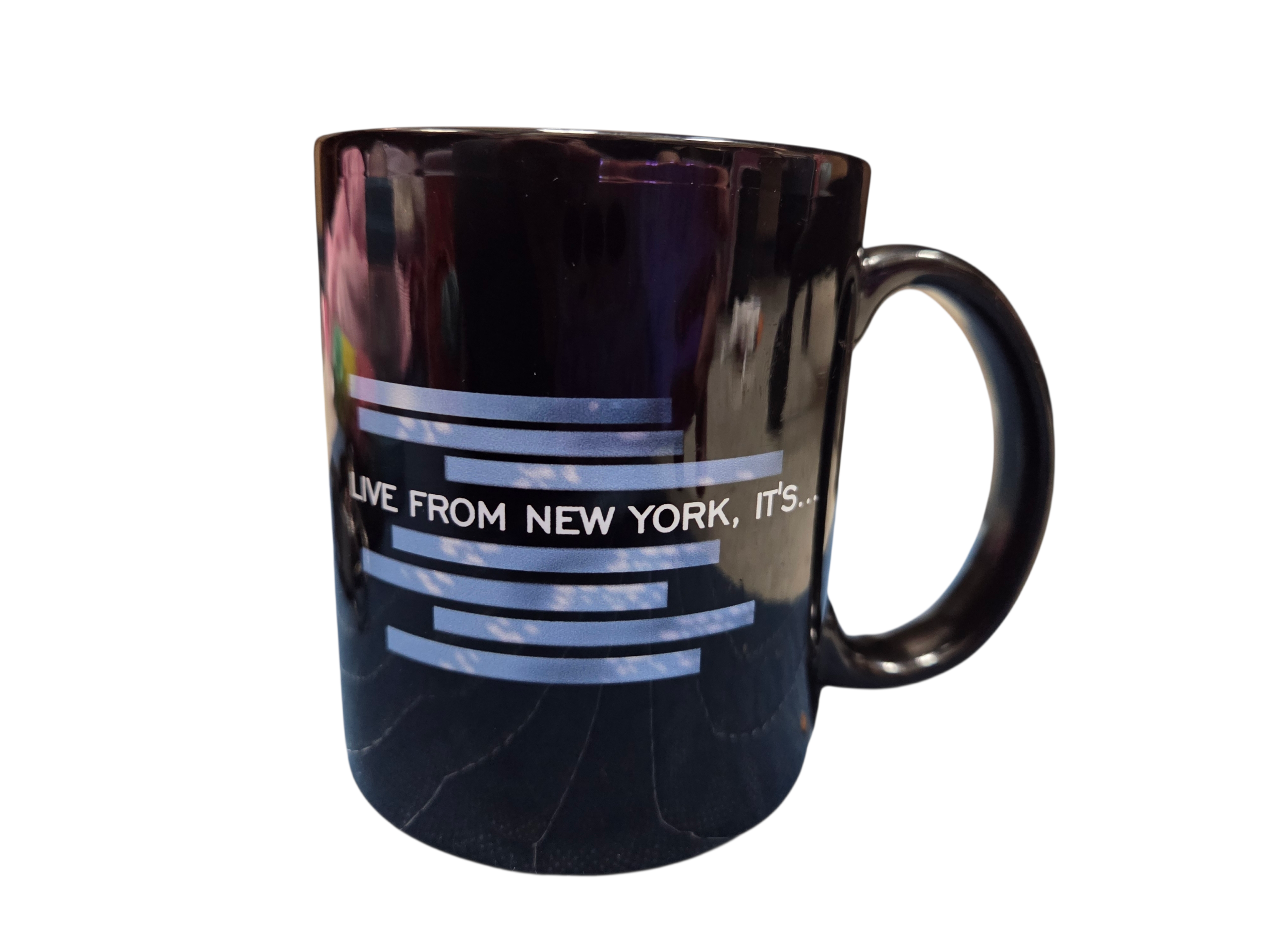 Saturday Night Live SNL Live from New York Black Coffee Mug Cup Tea image 2