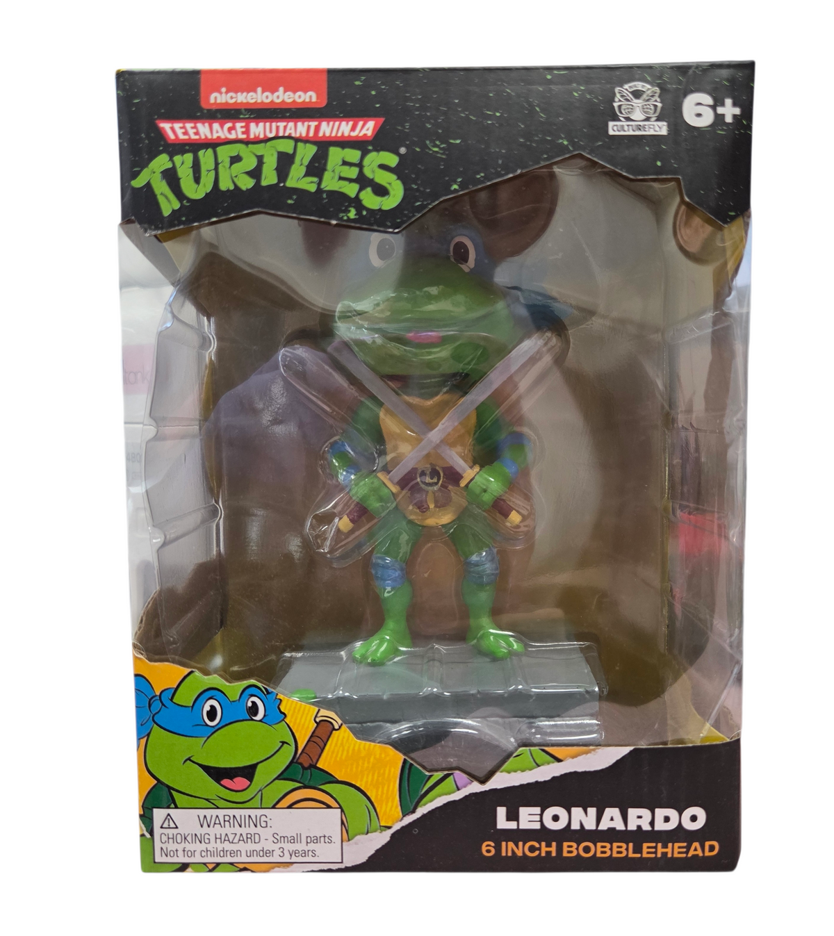Culturefly TMNT Teenage Mutant Ninja Turtles Leonardo 6 Inch Bobblehead