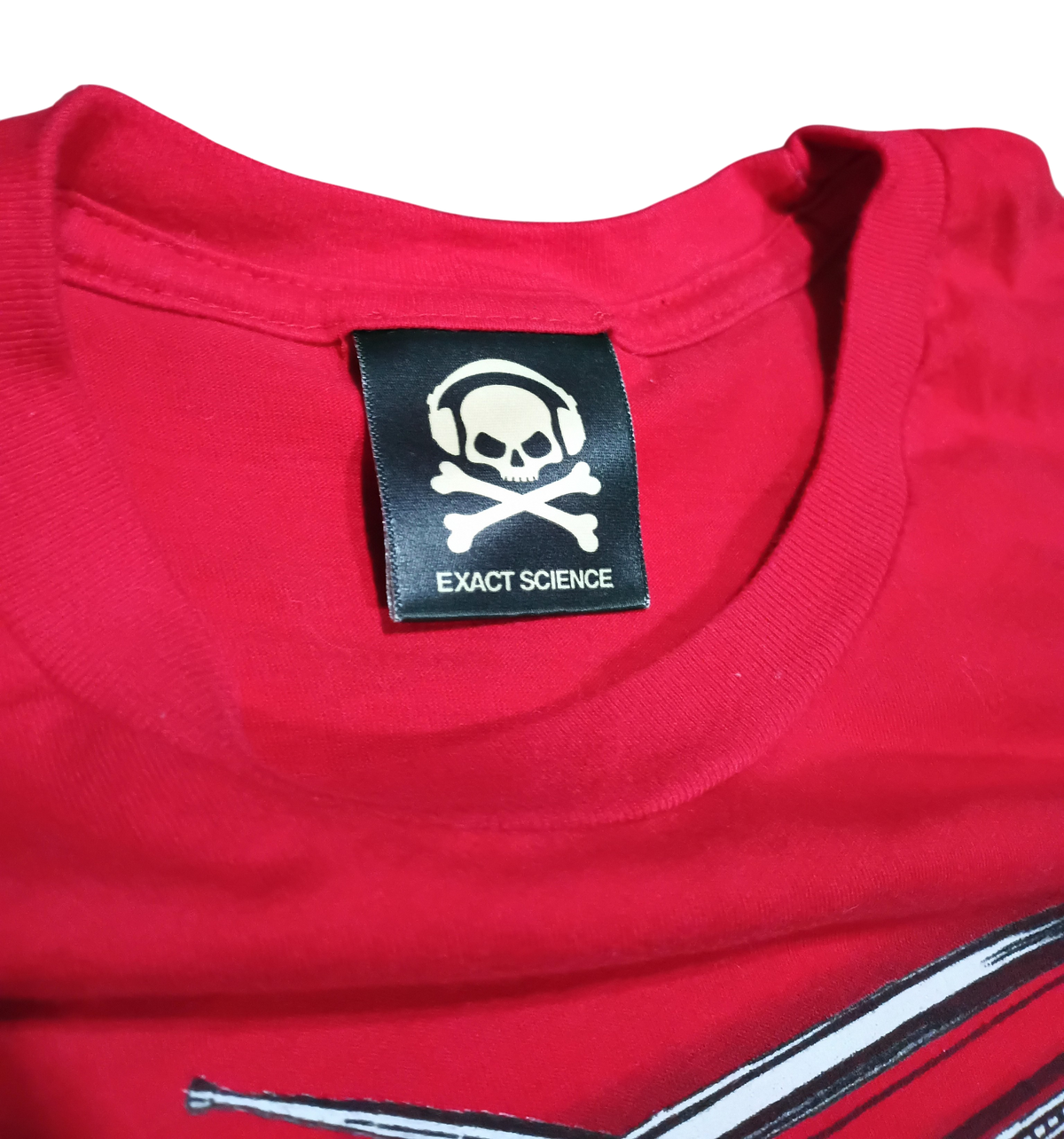 Y2K Exact Science Dangerous MC Robot DJ Boombox Red Large T-Shirt image 3