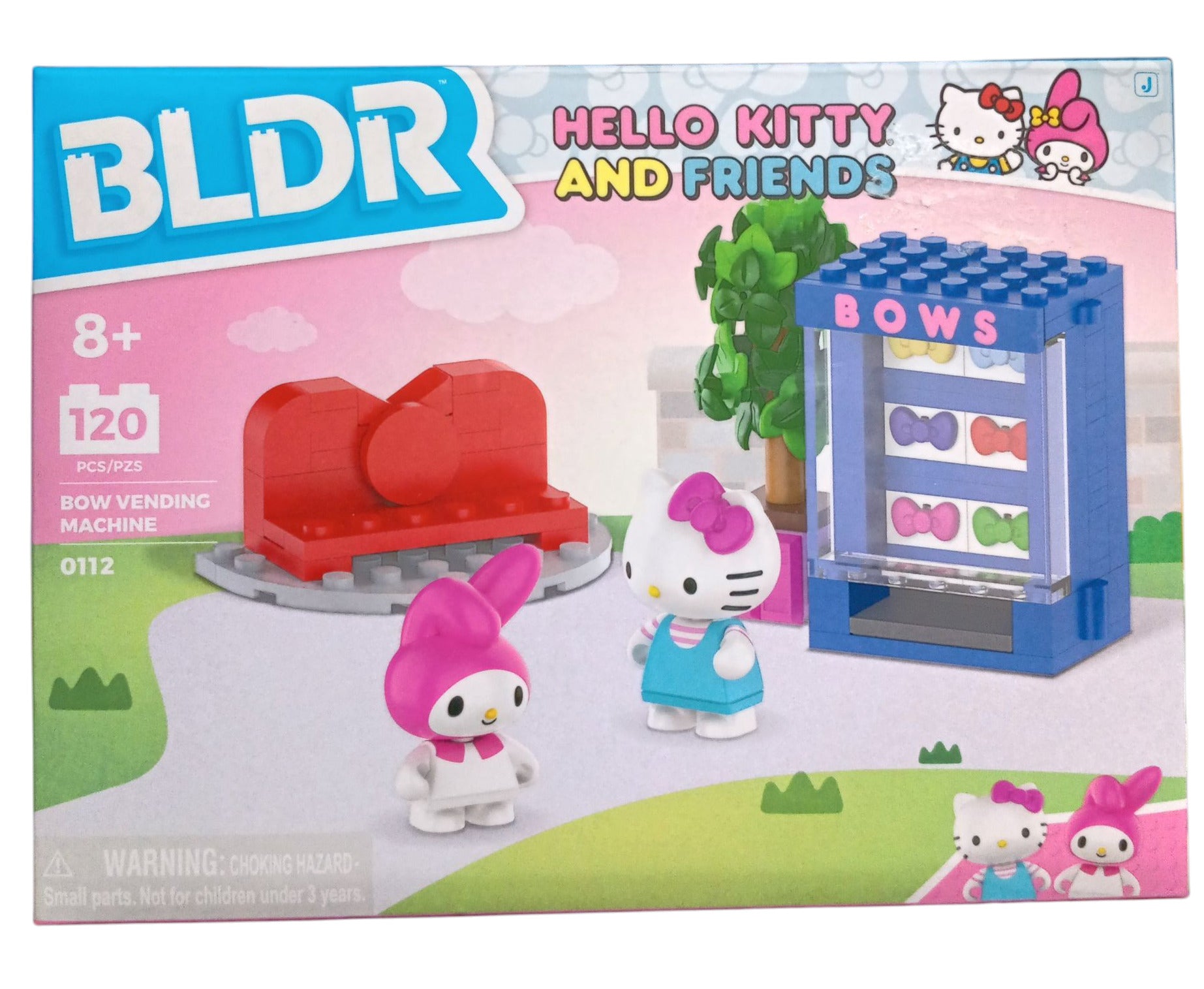 BLDR Hello Kitty And Friends Bow Vending Machine w/ Hello Kitty & My Melody