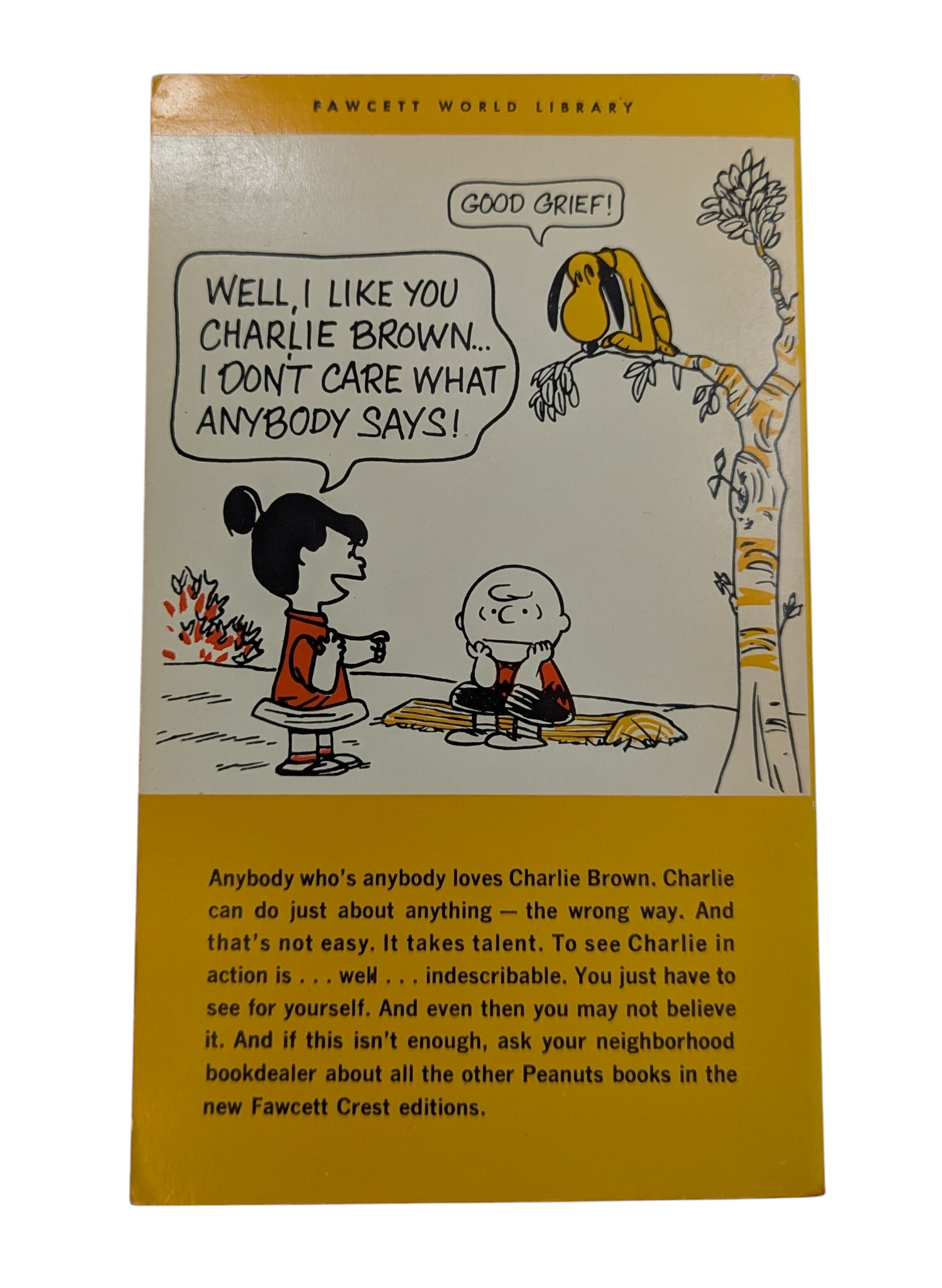 1967 Fawcett Crest We're On Your Side, Charlie Brown By Charles Schulz Book image 2