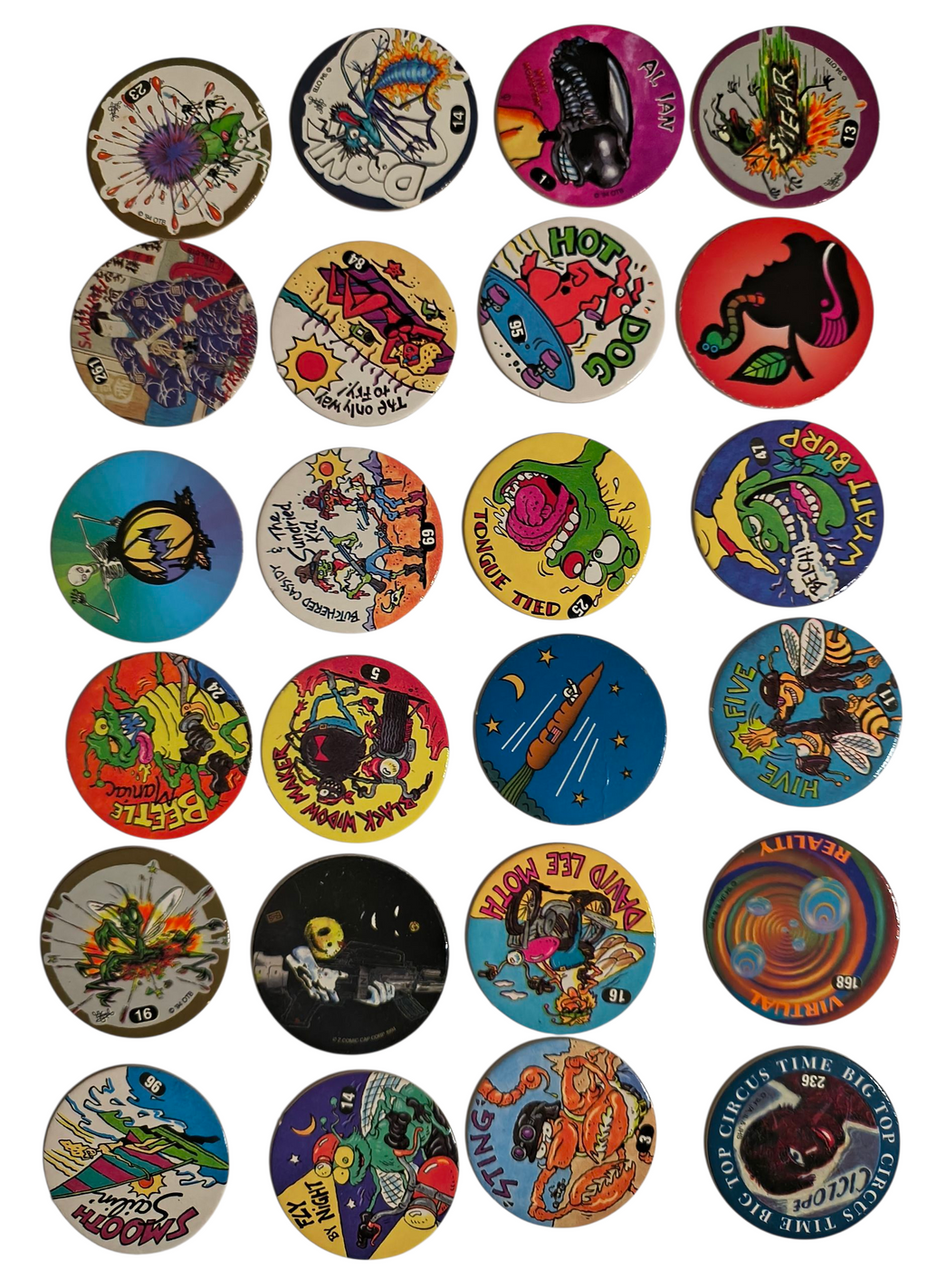 167 Random POG Milk Caps + 2 Metal Slammers - Exotics, Ink Drops, Wild Things + image 9