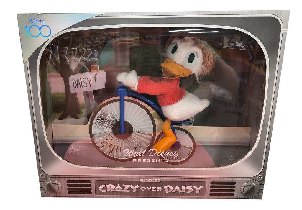 Disney 100 Years of Wonder Walt Disney Presents "Crazy Over Daisy" Donald Plush