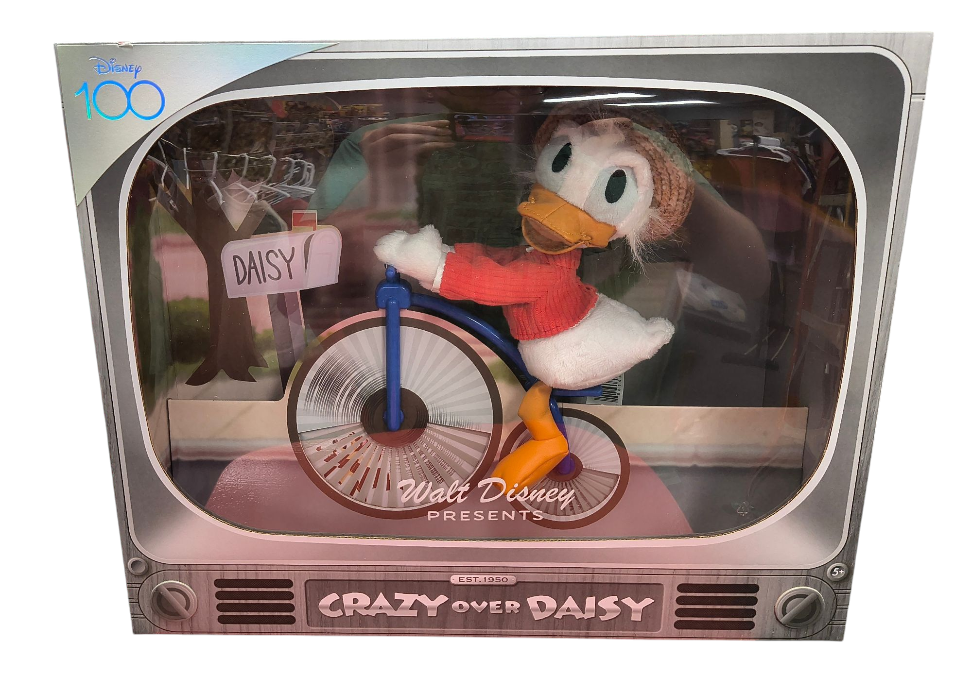 Disney 100 Years of Wonder Walt Disney Presents "Crazy Over Daisy" Donald Plush