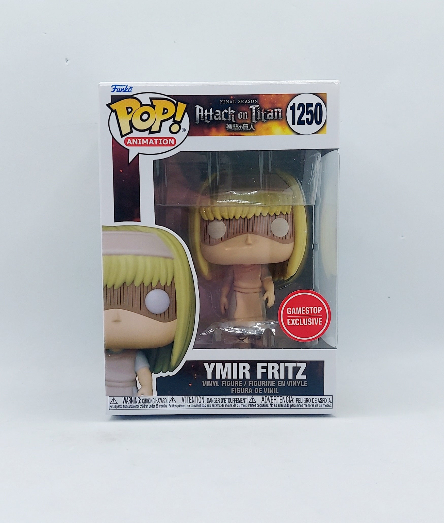 Gamestop Exclusive Funko Pop Attack on Titan Ymir Fritz #1250