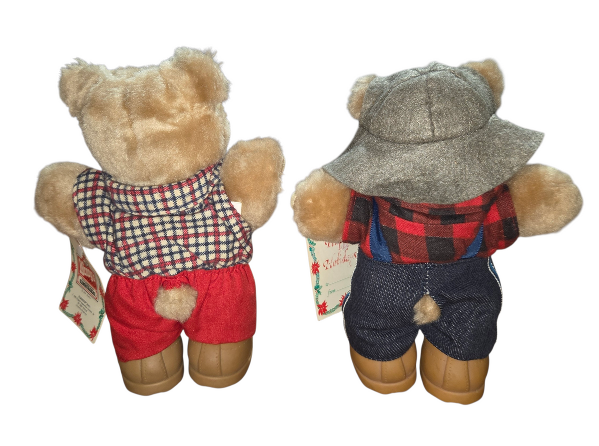 1986 Wendys Furskin Teddy Bears Farrell & Boone Collectible 7" Plush image 2