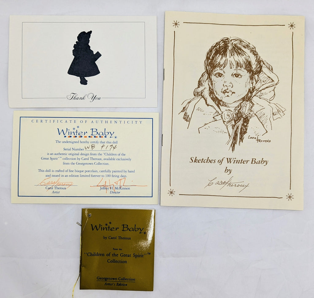 Georgetown Collection Artist's Edition Winter Baby Porcelain Doll image 2