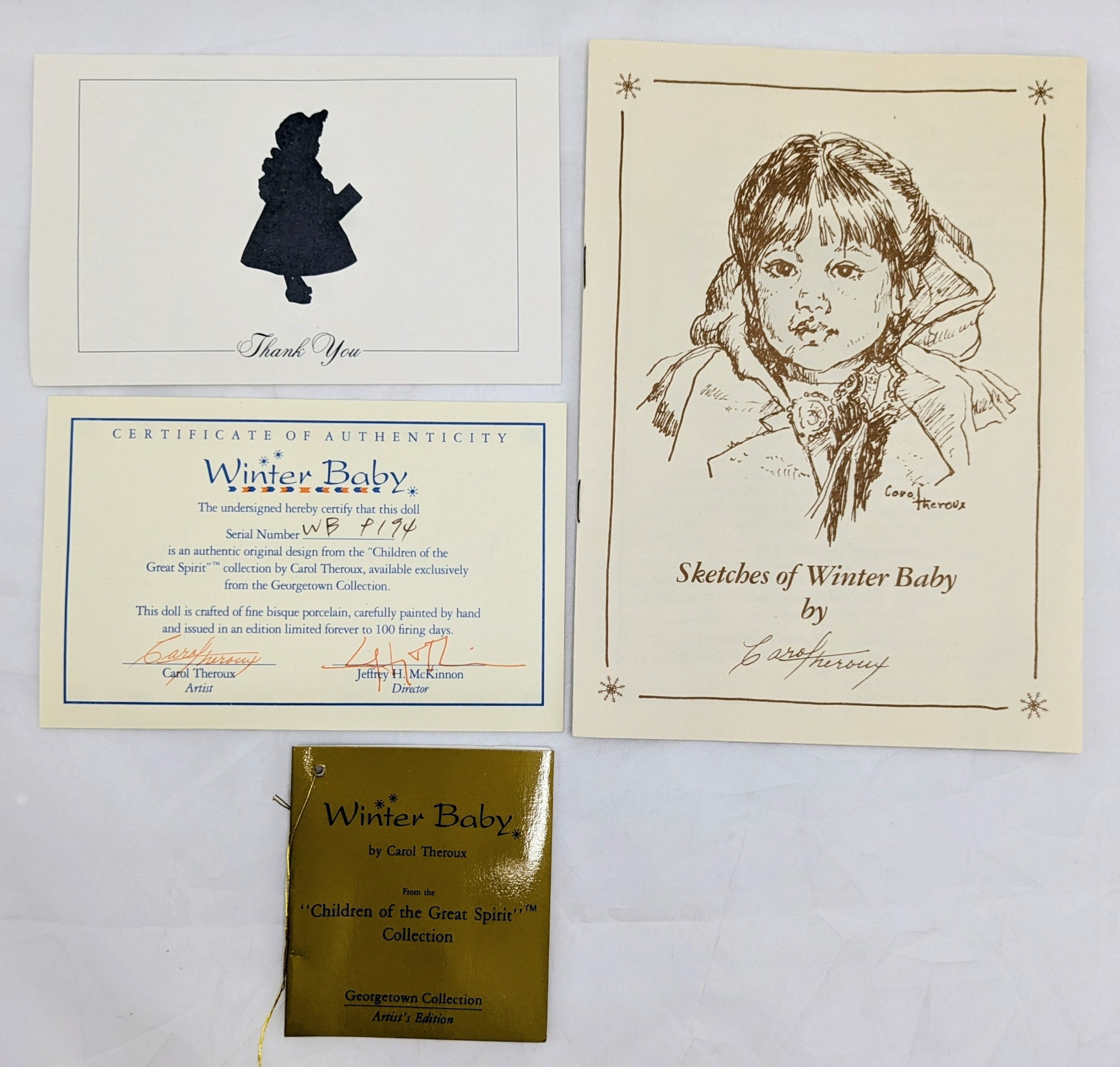 Georgetown Collection Artist's Edition Winter Baby Porcelain Doll image 2