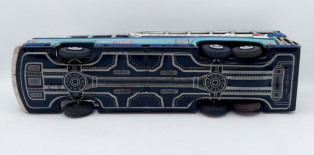 1950s/60s Nomura TN Continental Express #7 Tin Litho 156230 Friction Bus image 5
