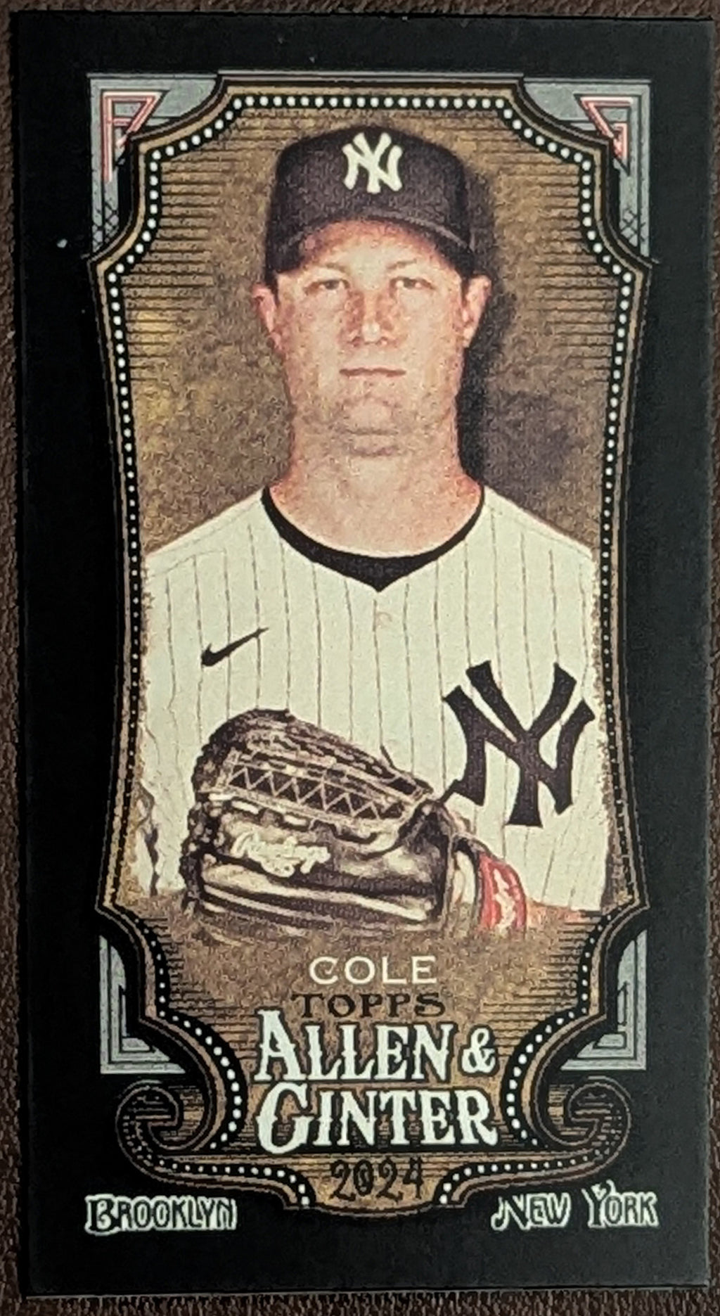 2024 Topps Allen & Ginter Gerrit Cole Black Border Mini Yankees #25