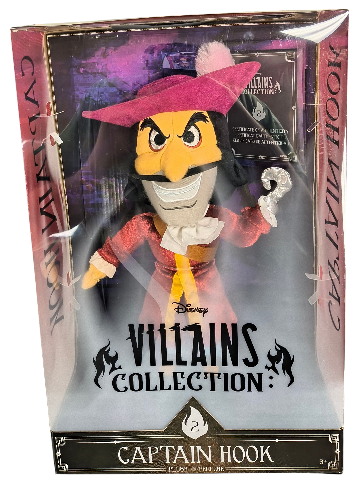 Disney Villains Collection: Captain Hook Plush, 13-inch Collectible Plush Doll