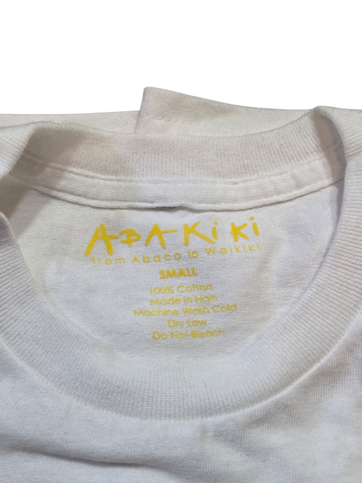 Abakiki Island Manatee Womans Hand Screen Printed 100% Cotton T Shirt Size Small image 3