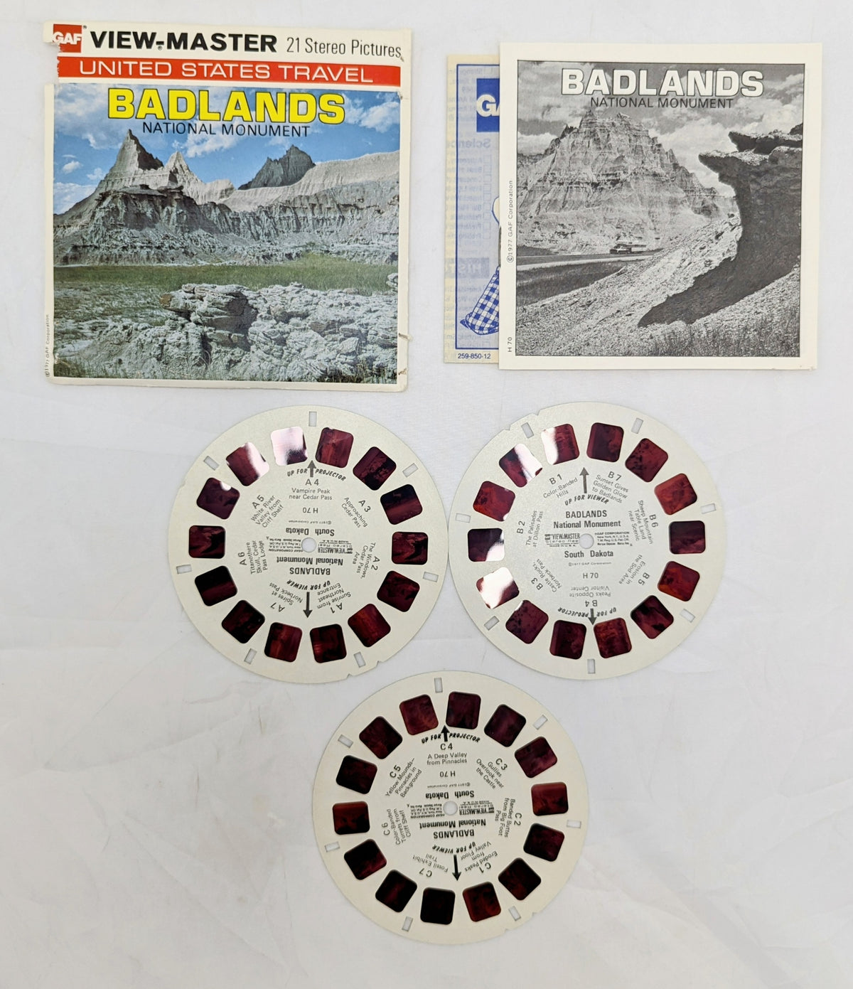 1977 View-Master Badlands National Monument 3 Reel Pack image 4