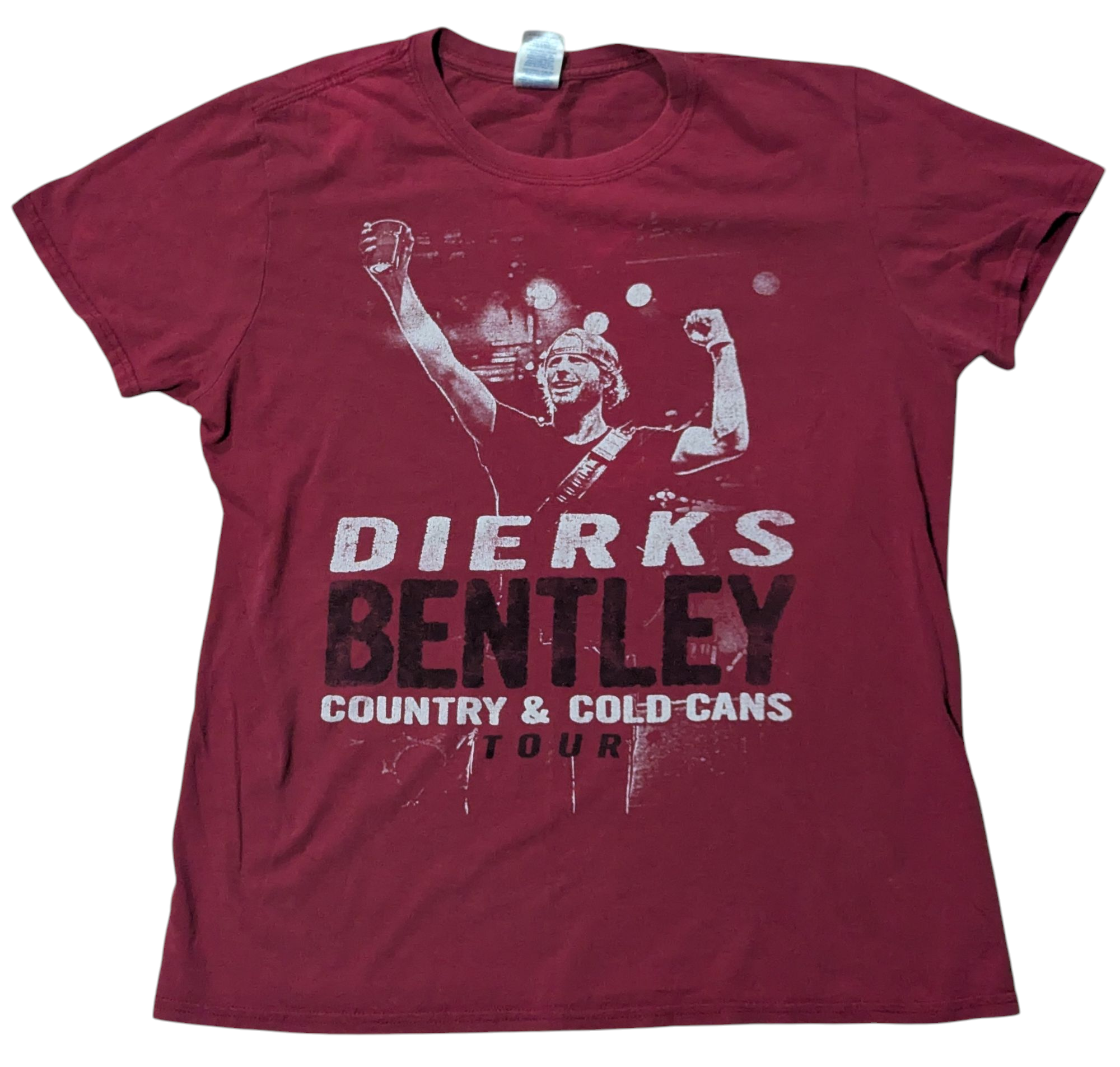 2012 Dierks Bentley Country & Cold Cans Tour Men's T Shirt Medium