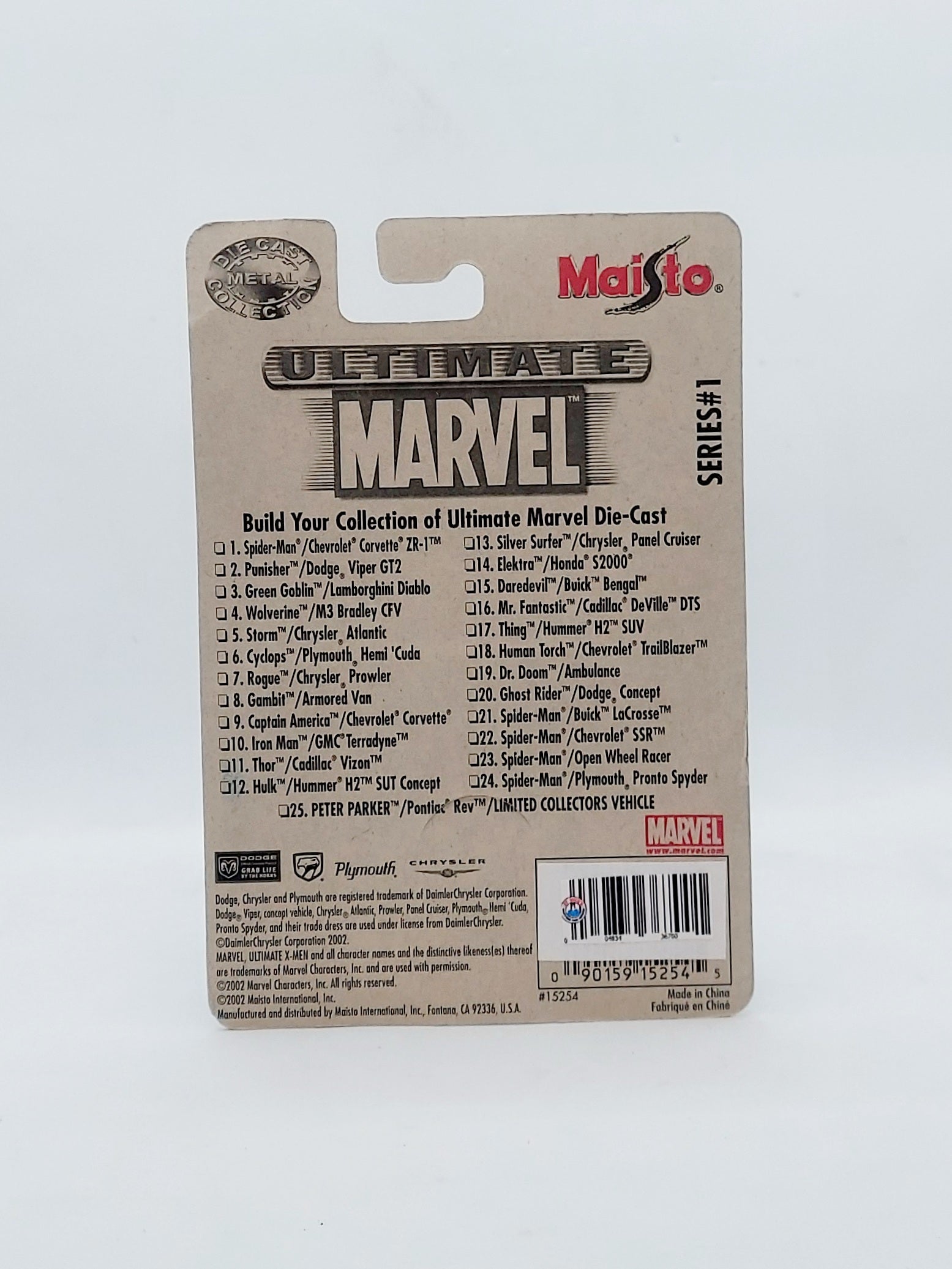 2002 Maisto Ultimate Marvel Series #1 Ghost Rider: Dodge Concept image 2