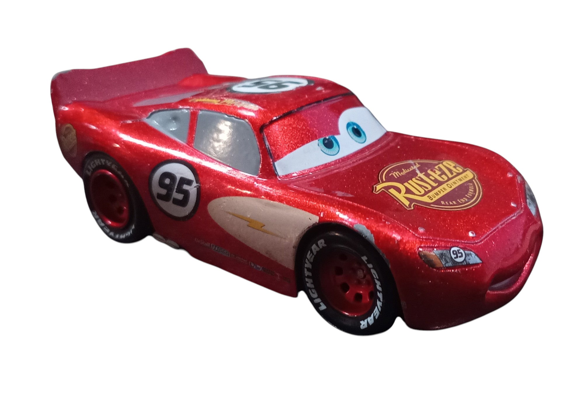 Disney Pixar Cars Pull n Race Lightning McQueen Parks Exclusive Diecast 1:43 image 2