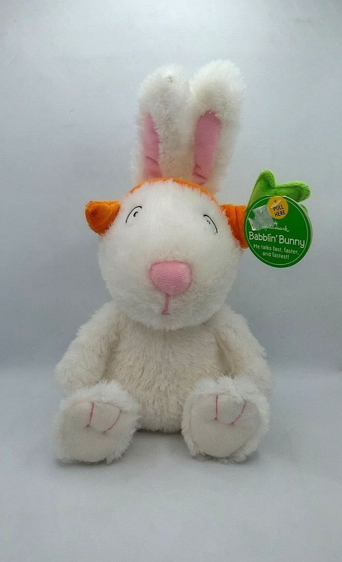 Hallmark Babblin' Bunny Sound & Motion Animated Plush - 12"
