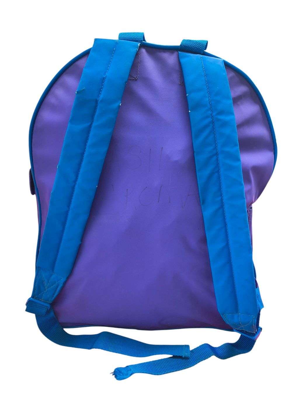 1996 Impact Marvel Comics Spider-Man Animated Series Blue/Purple Kids Backpack image 2