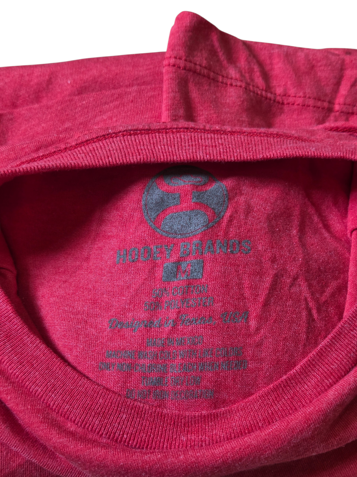 Hooey Patriot America Logo Red Graphic T-Shirt Size Medium image 3