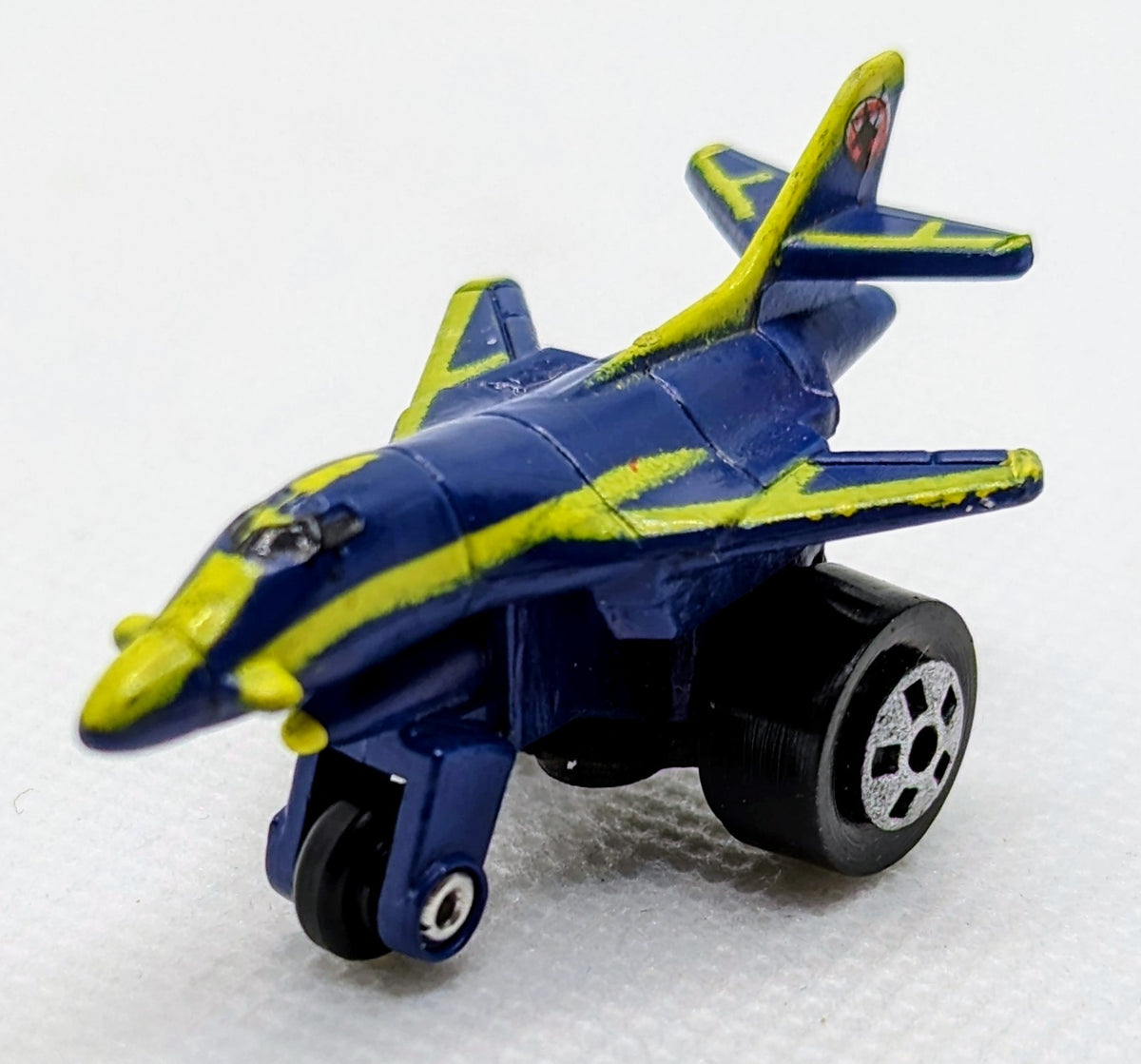 1988 Micro Machines Road Champs Jet Plane Blue Yellow
