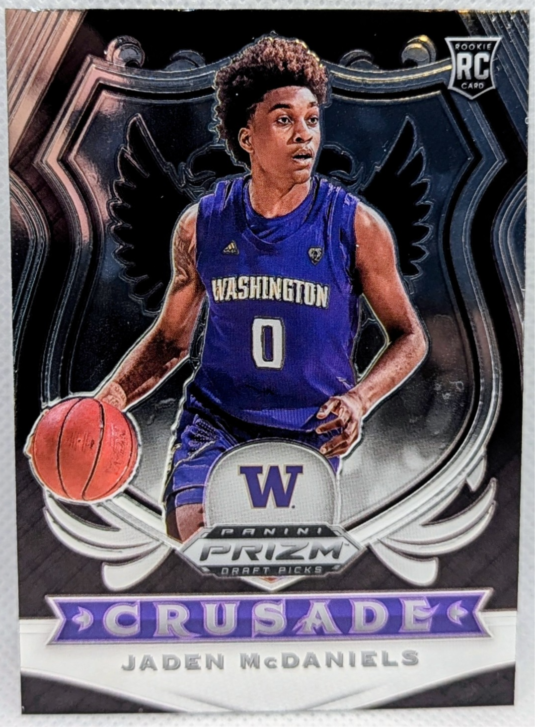 2020-21 Panini Prizm Draft Picks Crusade Jaden McDaniels Rookie Silver RC #91