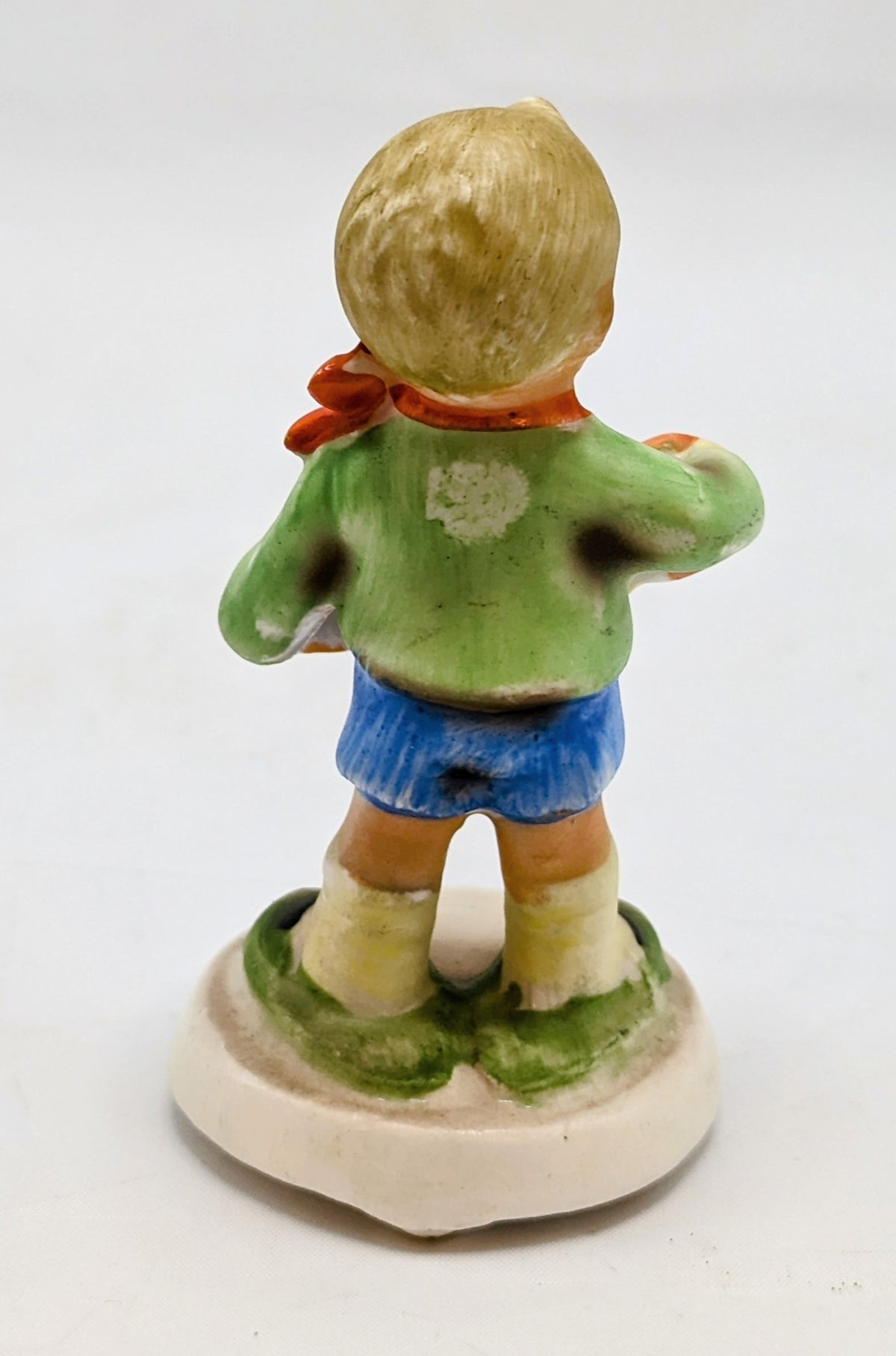 Vintage Japan Nippon Yoko Boeki Ceramic Boy With Accordion 3 Inch Figurine image 4