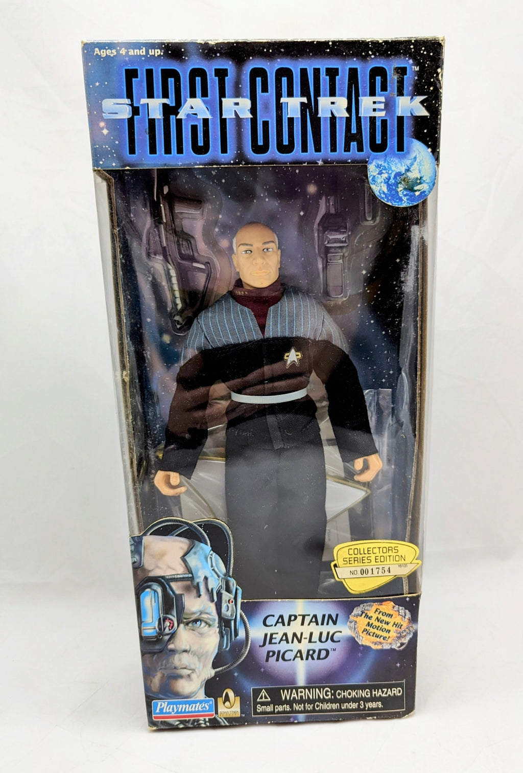 1996 Playmates Star Trek First Contact Captain Jean-Luc Picard 9" Figure