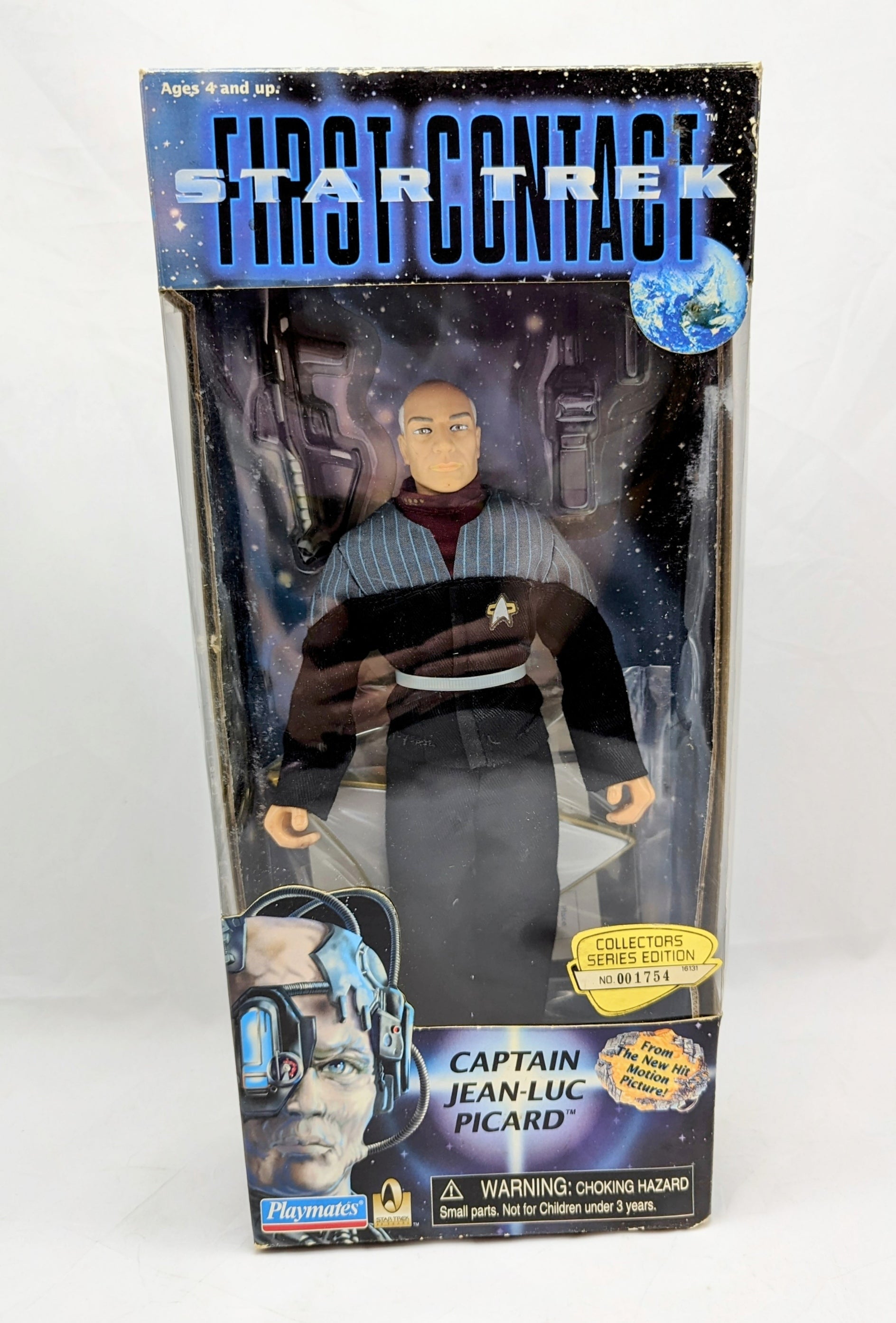 1996 Playmates Star Trek First Contact Captain Jean-Luc Picard 9" Figure