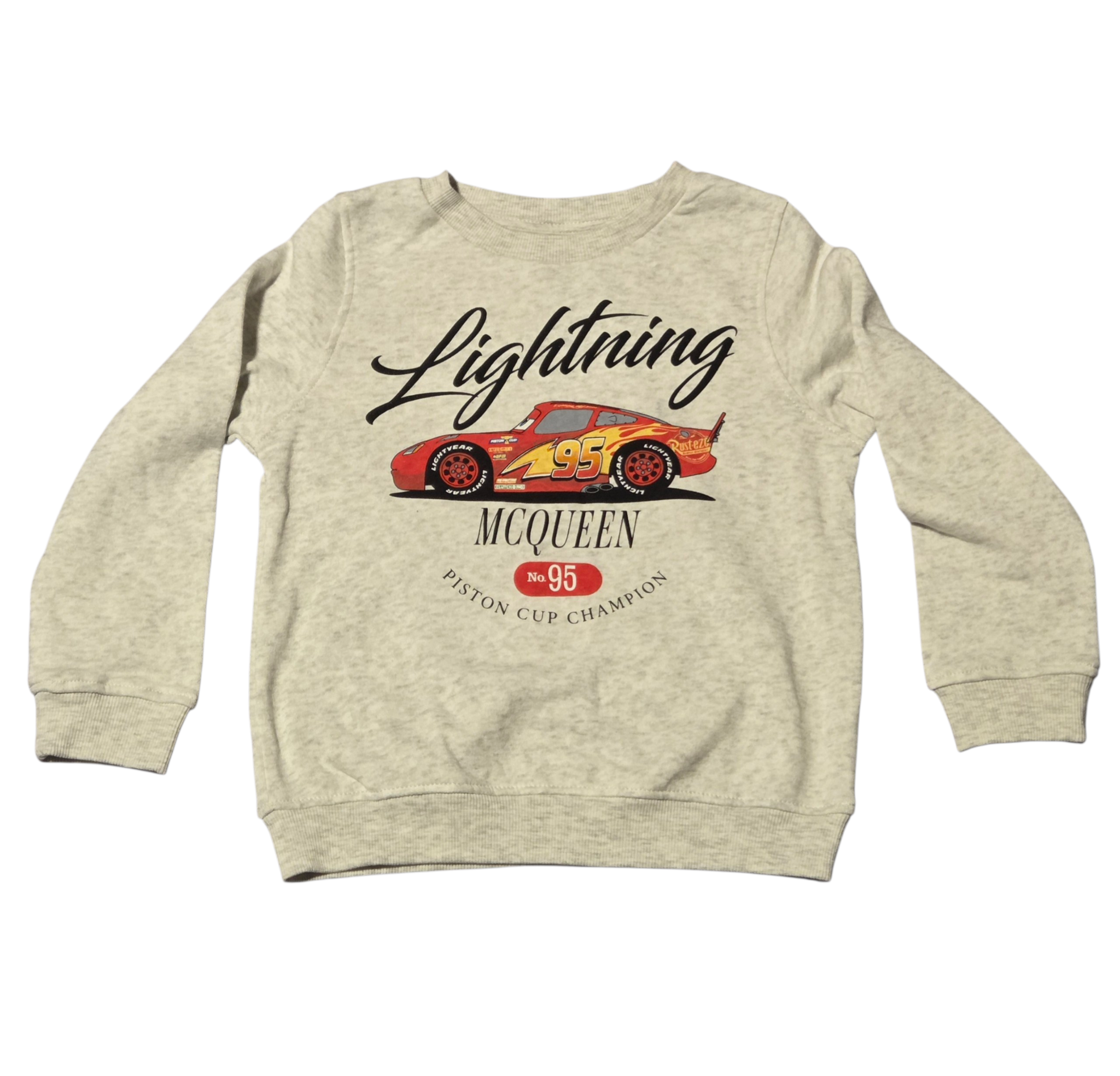 Disney Pixar Cars Lightning McQueen Piston Cup Champion Sweatshirt 5T