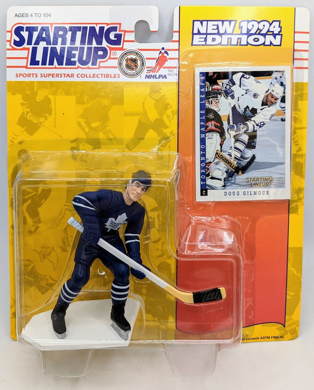 1994 Kenner Starting Lineup Doug Gilmour Toronto Maple Leafs Hockey NHL Figure
