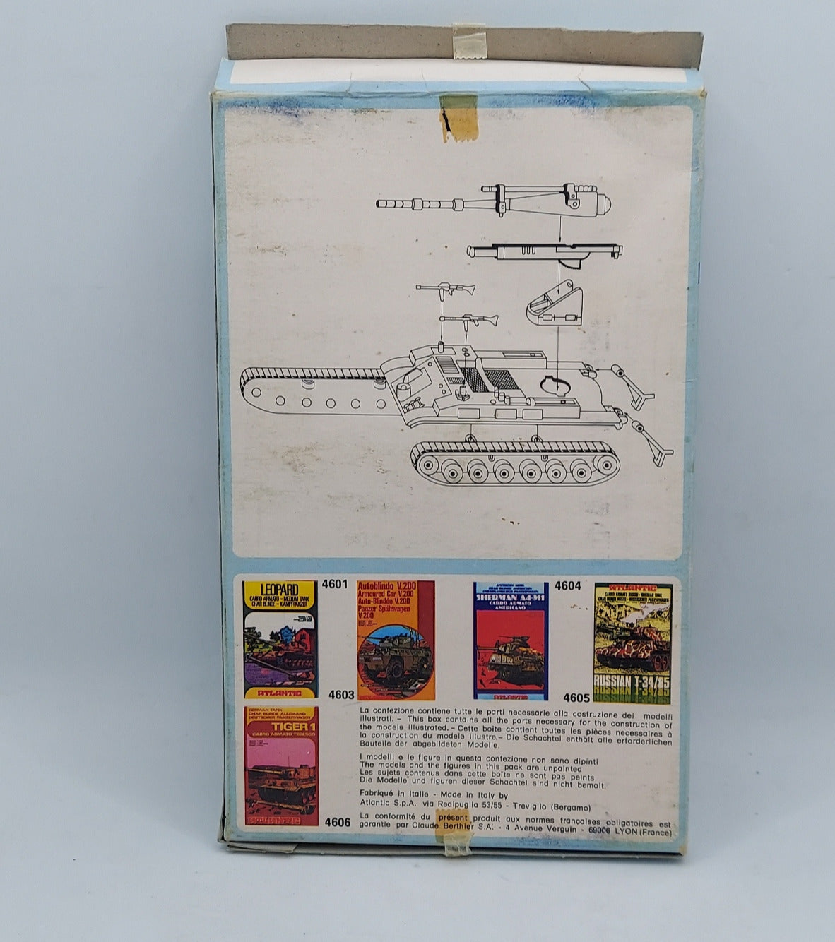 Atlantic #4602 Self Propelled Howitzer M110 HO Scale 1 Model Gray color image 3