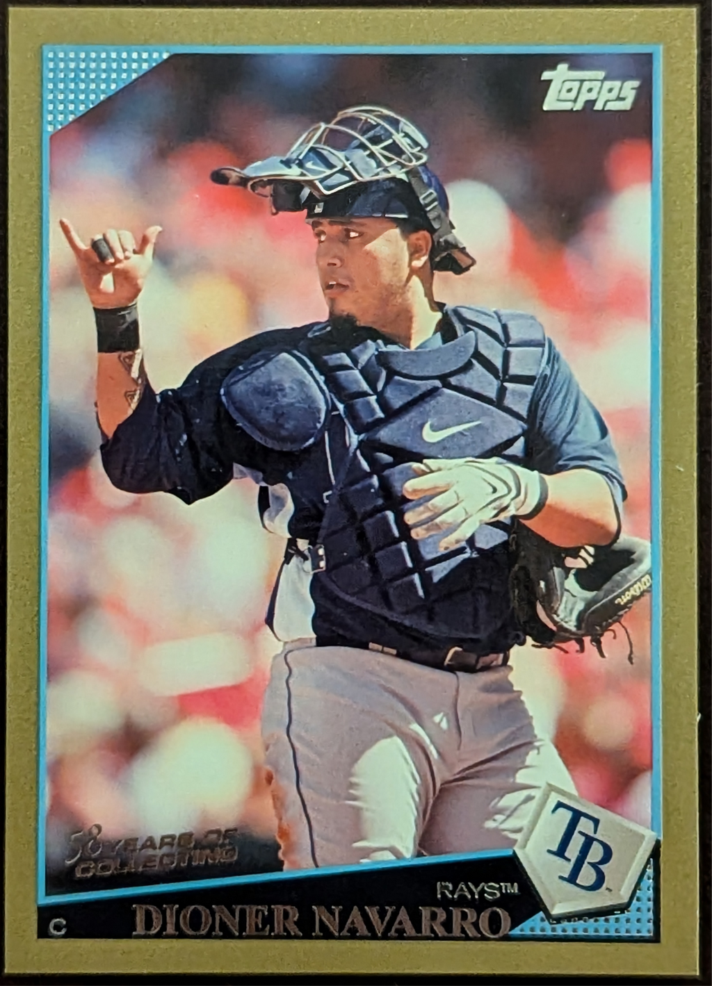 2009 Topps #519 Dioner Navarro Gold /2009 Tampa Bay Rays