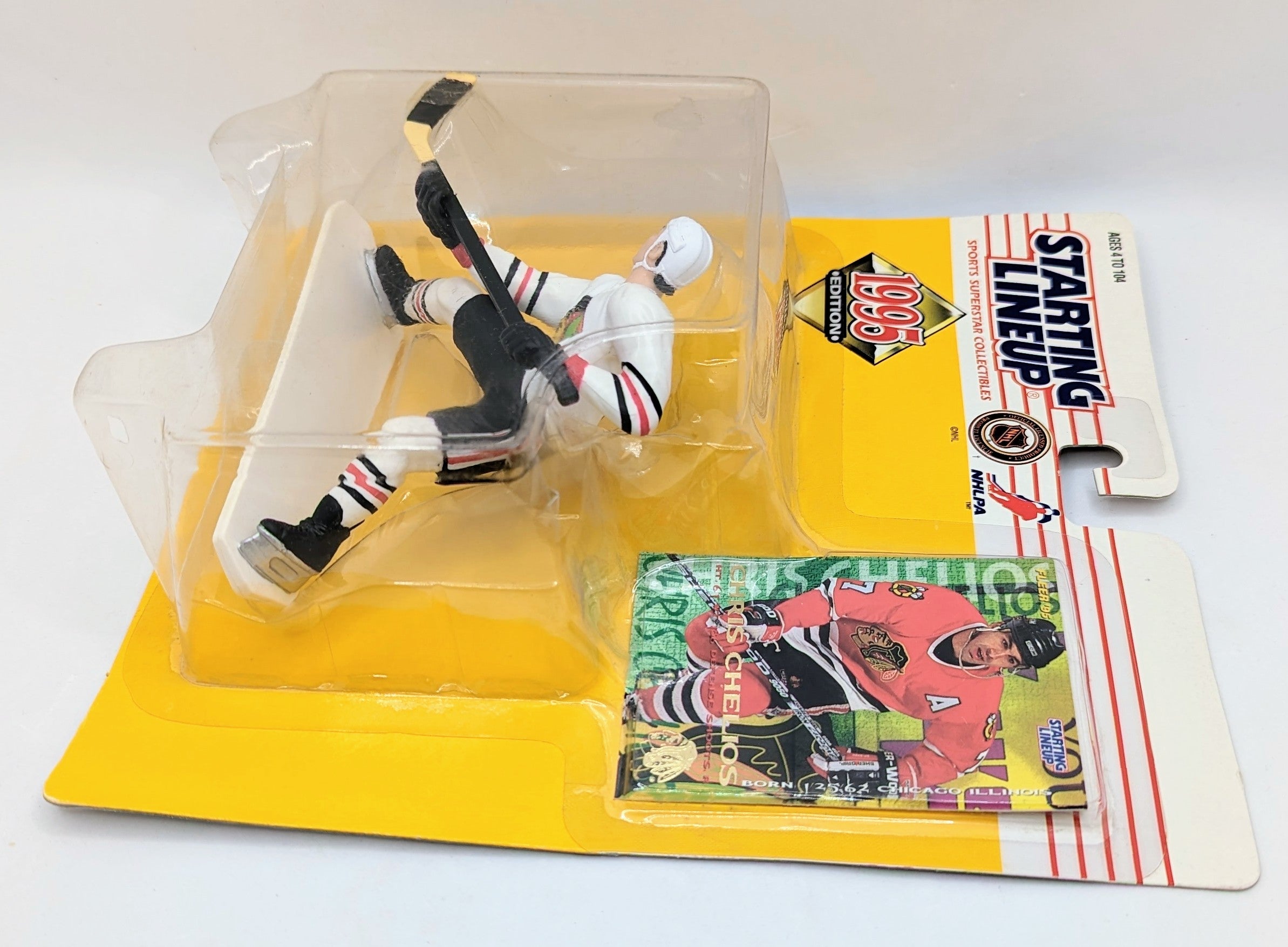 1995 Kenner Starting Lineup Chris Chelios Chicago Blackhawks Hockey Figure image 3