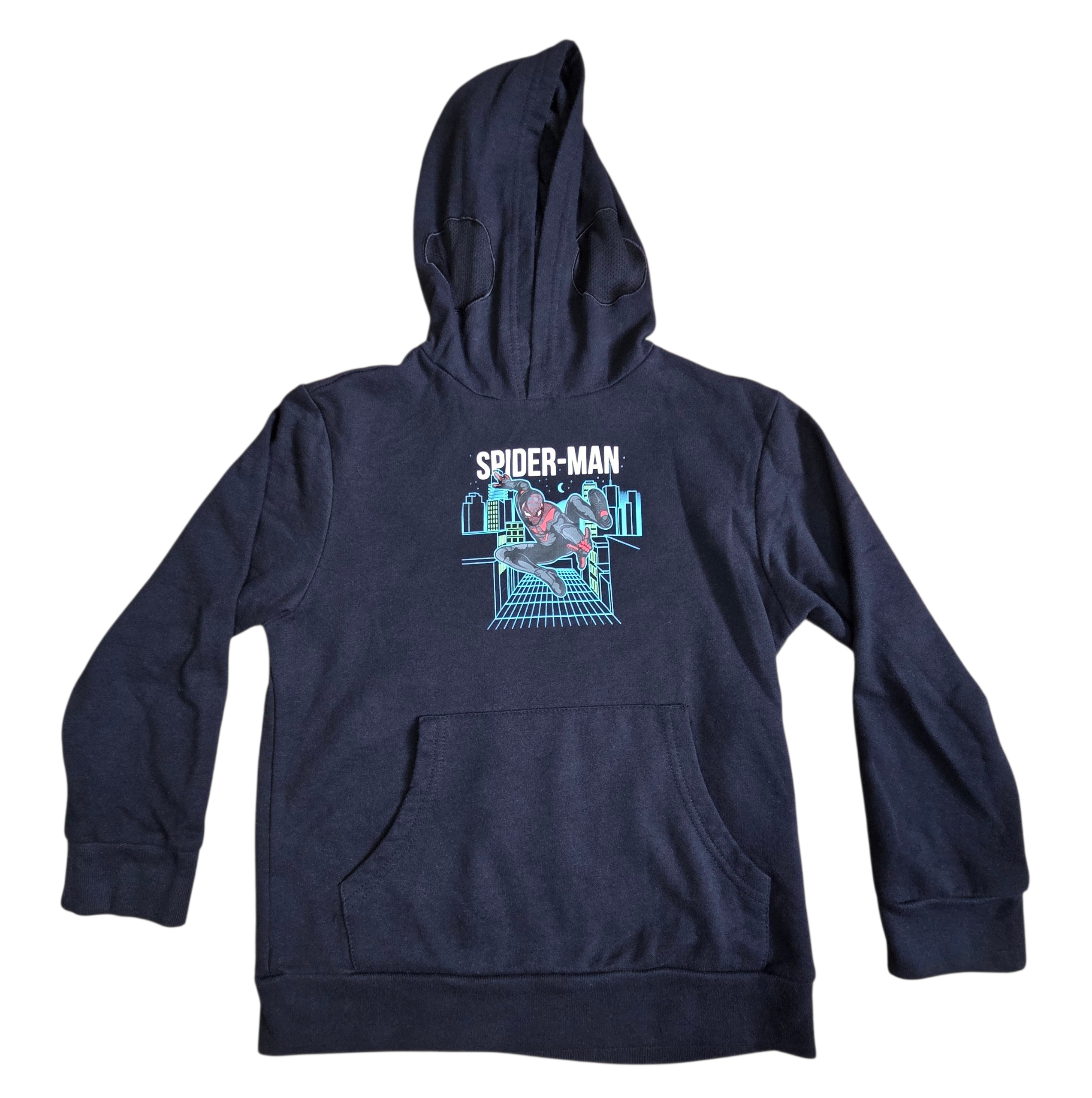 Marvel Spider-Man Miles Morales Double Sided Graphic Hoodie Youth Size Medium