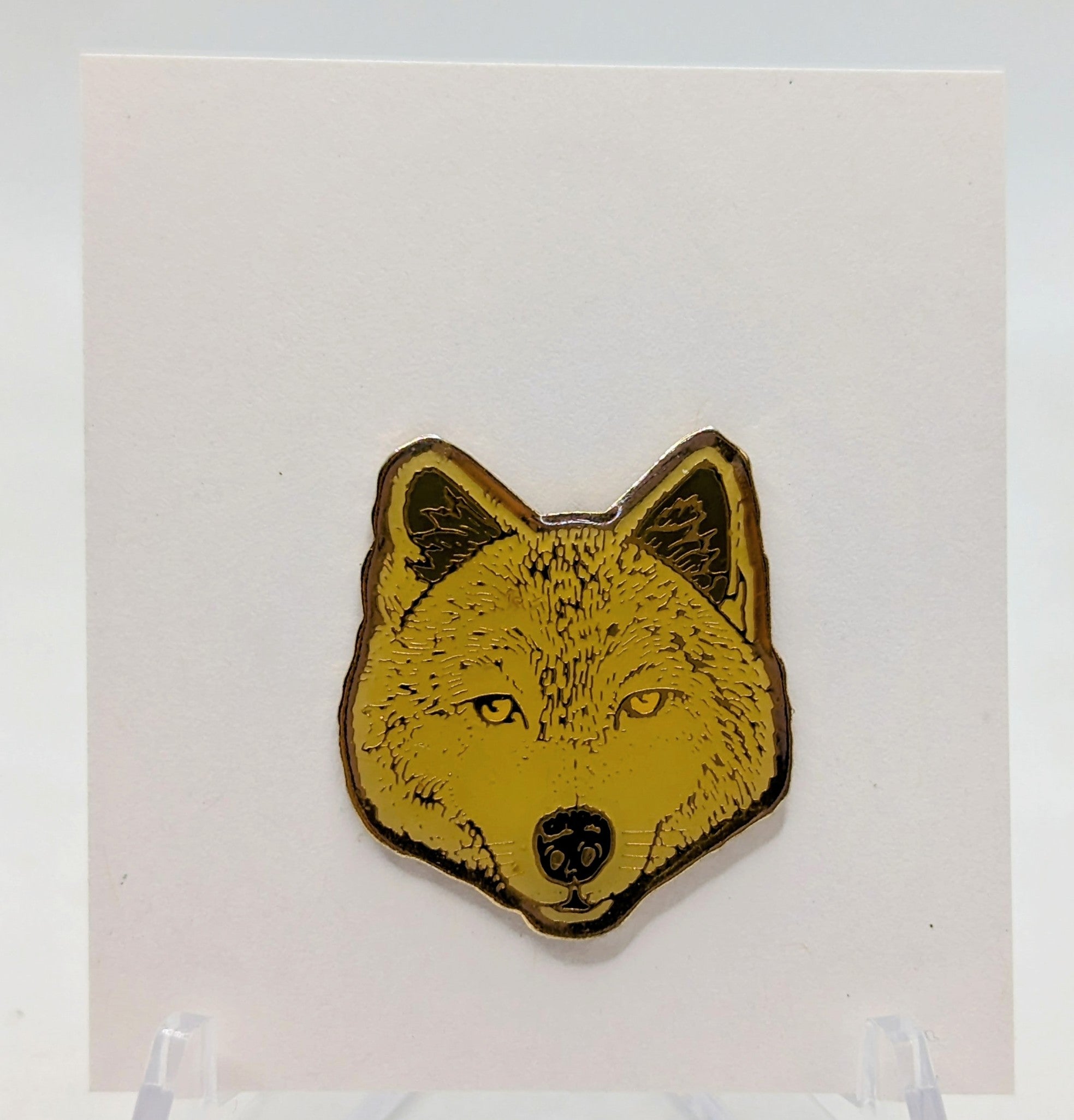 G+G Emblems Gold Wolf Souvenir Enamel Lapel Pin