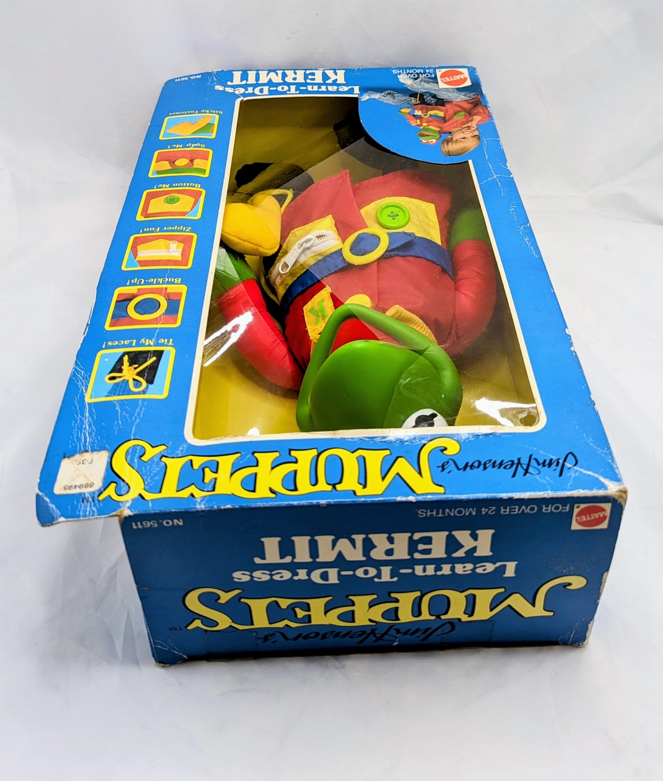 Mattel #5611 Learn to Dress Kermit Doll Jim Henson image 5