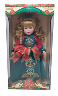 1998 Brass Key Melissa Jane Victorian Rose Holiday Edition 16" Blonde Doll