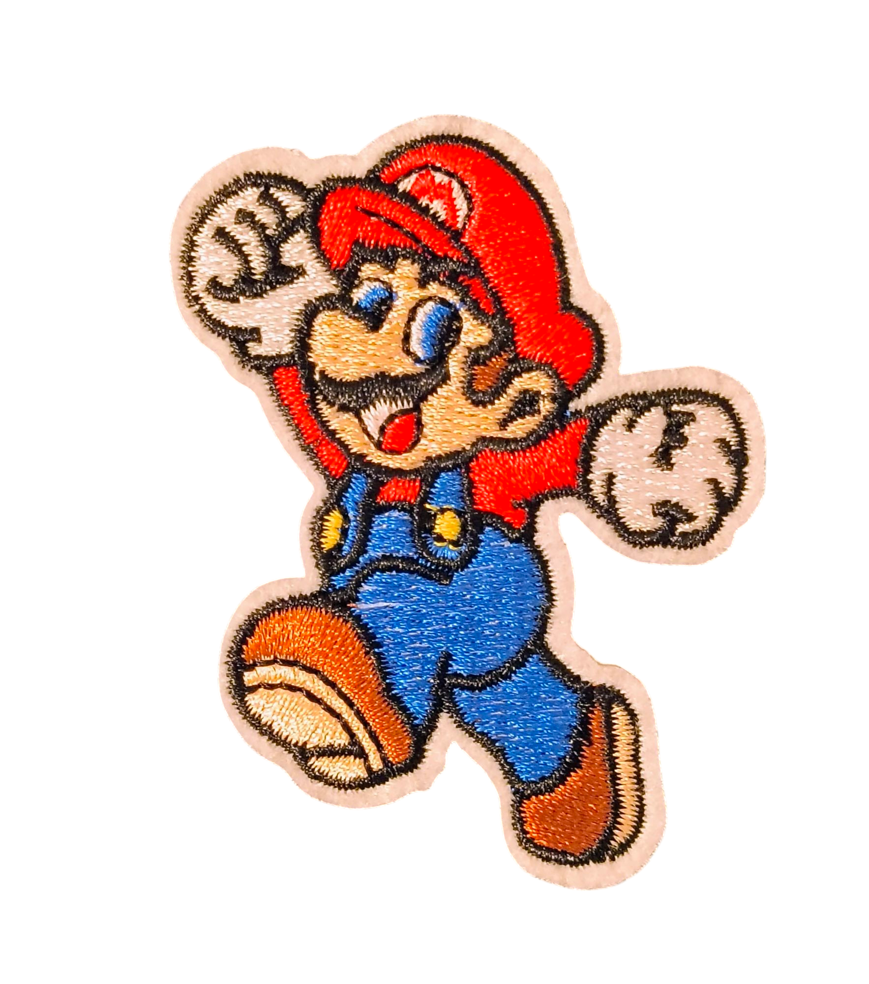 Nintendo Super Mario - Mario Jumping Embroidered Iron On 2.5" Patch