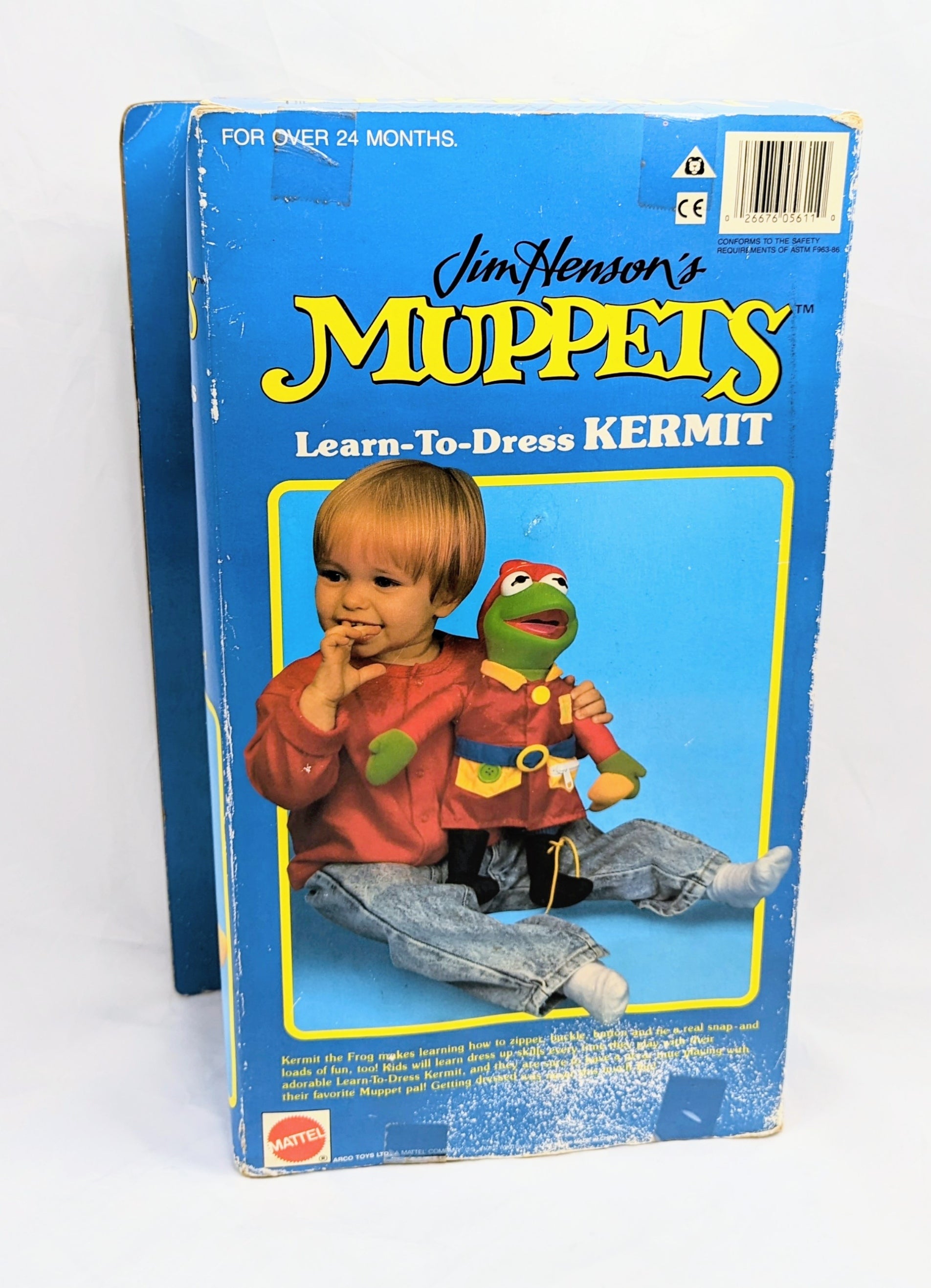Mattel #5611 Learn to Dress Kermit Doll Jim Henson image 2