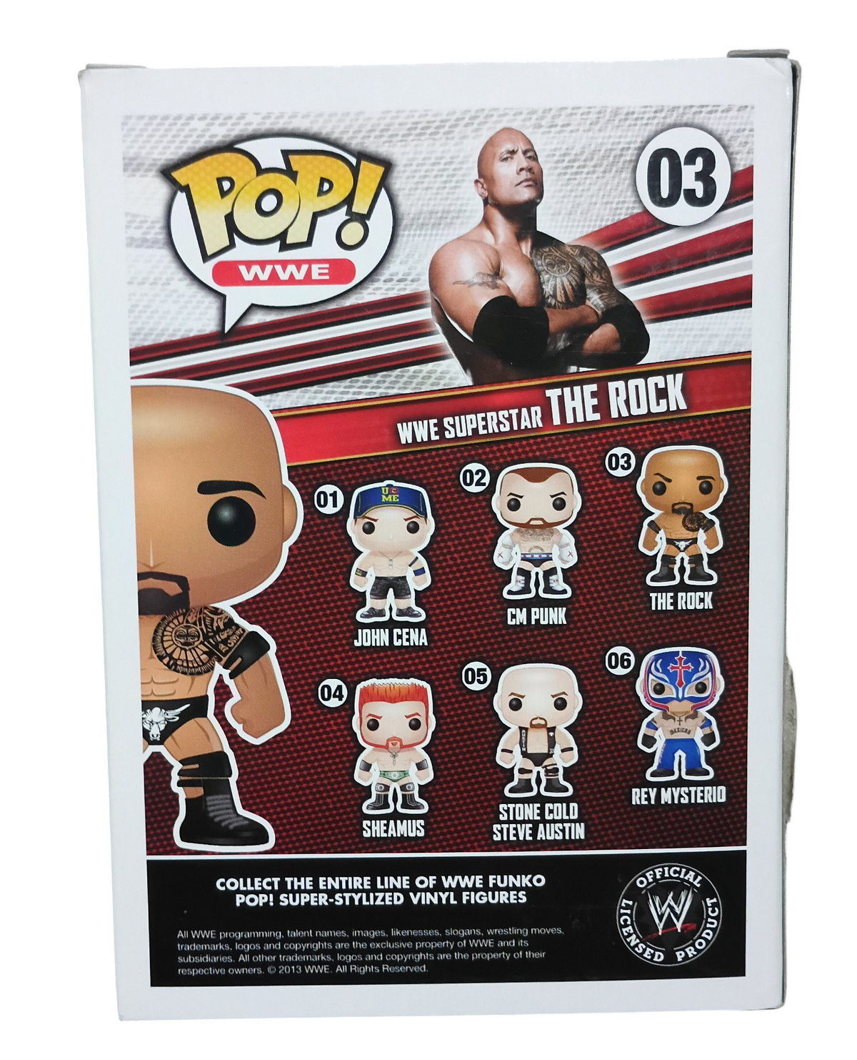 Funko Pop! WWE Wrestling The Rock #03 Dwayne The Rock Johnson Vinyl Figure image 2