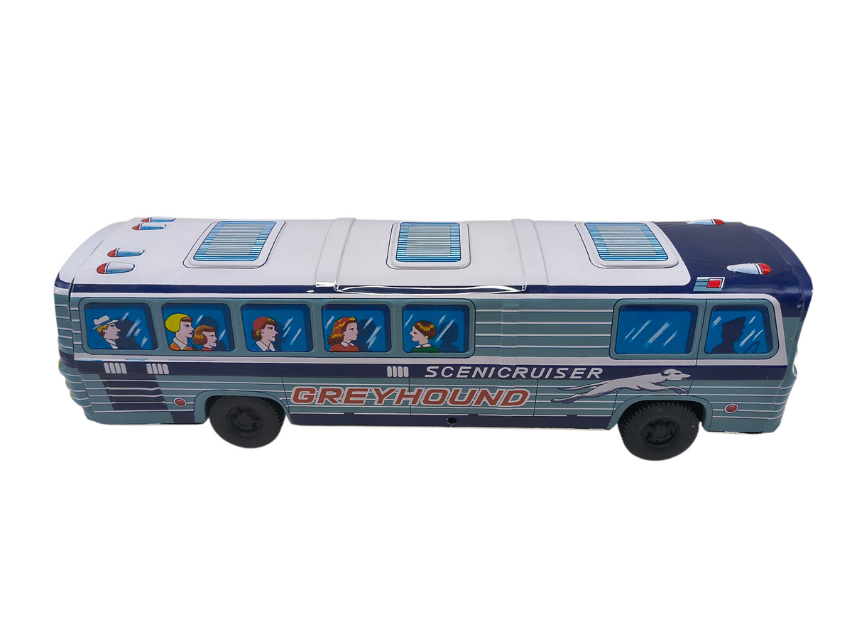 Vintage Kyowa Toy Japan 1198 GM Tinplate Greyhound Scenicruiser image 6