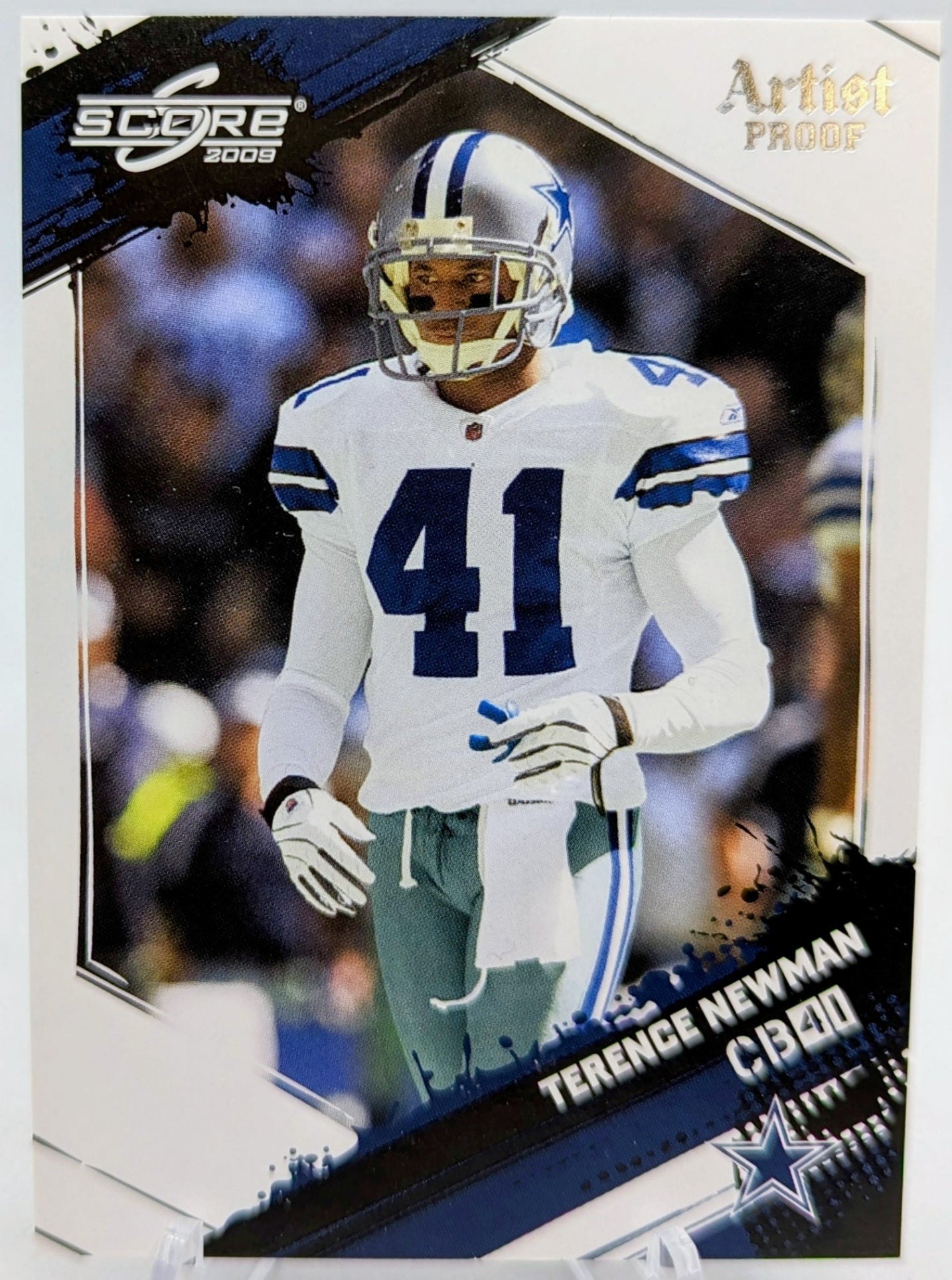 2009 Score Artist Proof Dallas Cowboys #82 Terence Newman /32 Football Card