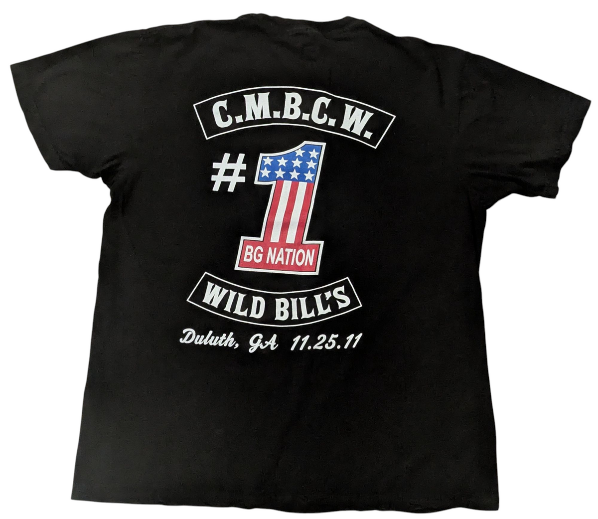 2011 Brantley Gilbert C.M.B.C.W BG Nation #1 Wild Bills Duluth, GA Mens Large image 2