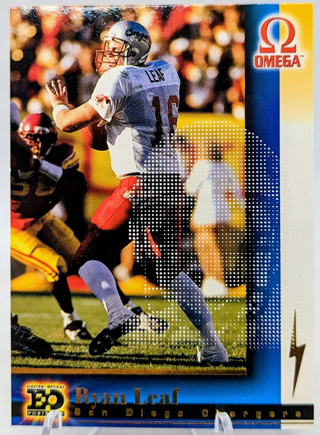 1998 Pacific Omega EO Portraits Ryan Leaf Chargers #16 Rookie RC
