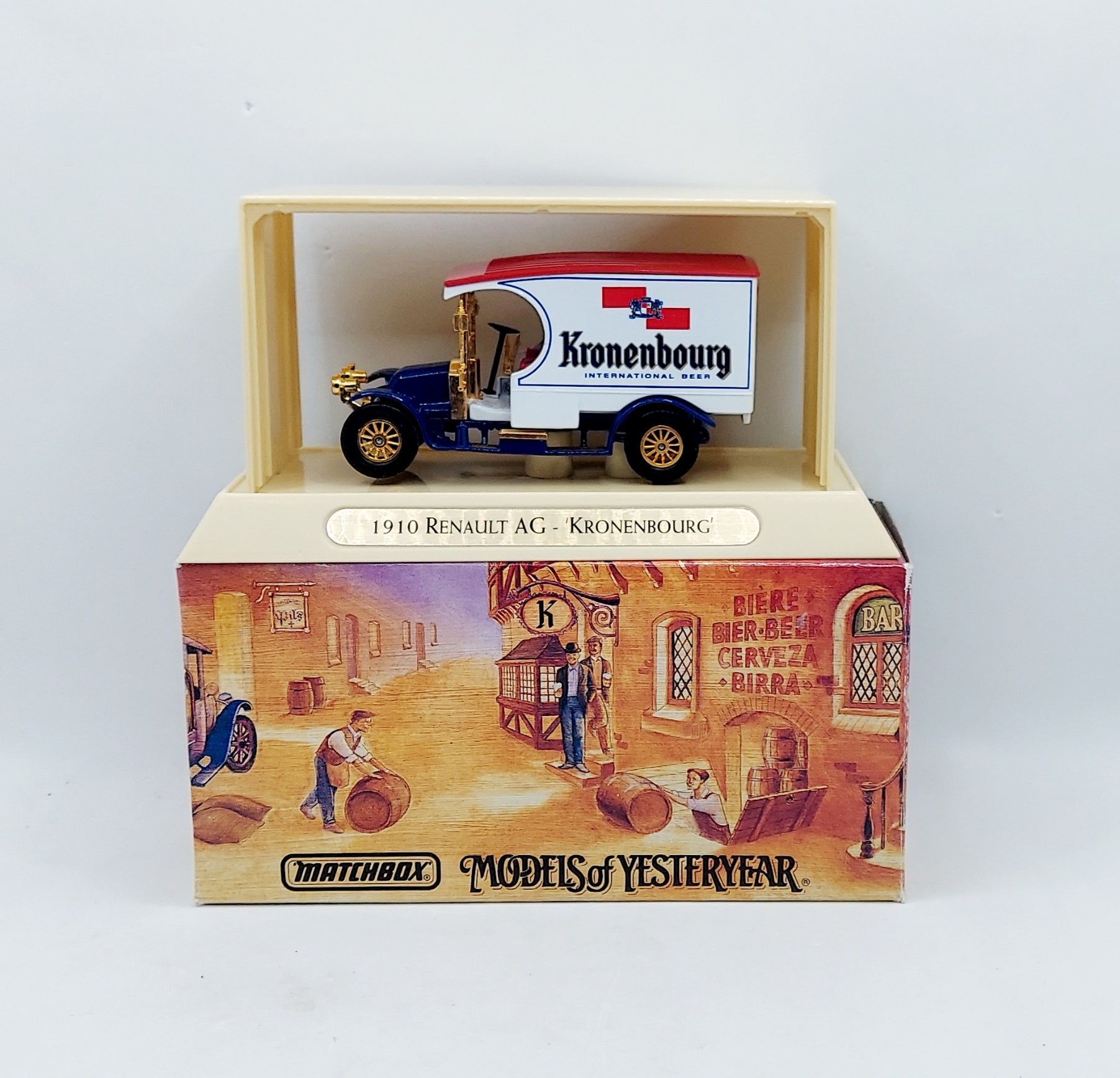 1993 Matchbox Models of Yesteryear YGB07 1910 Renault AG - Kronenbourg