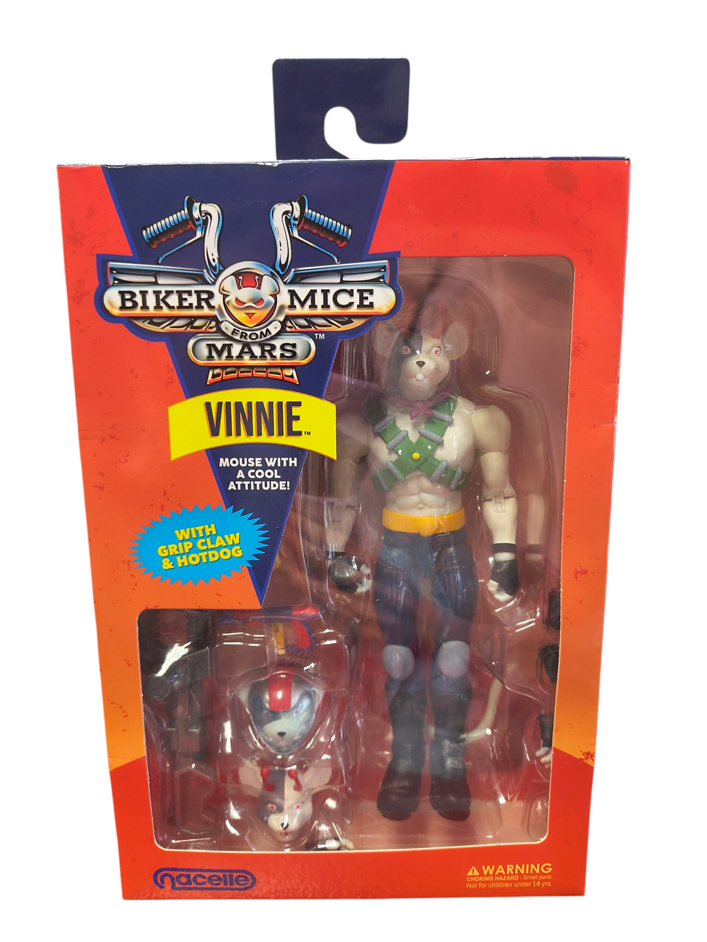 2024 Nacelle Biker Mice From Mars Vinnie Cool Attitude Mouse 7" Figure